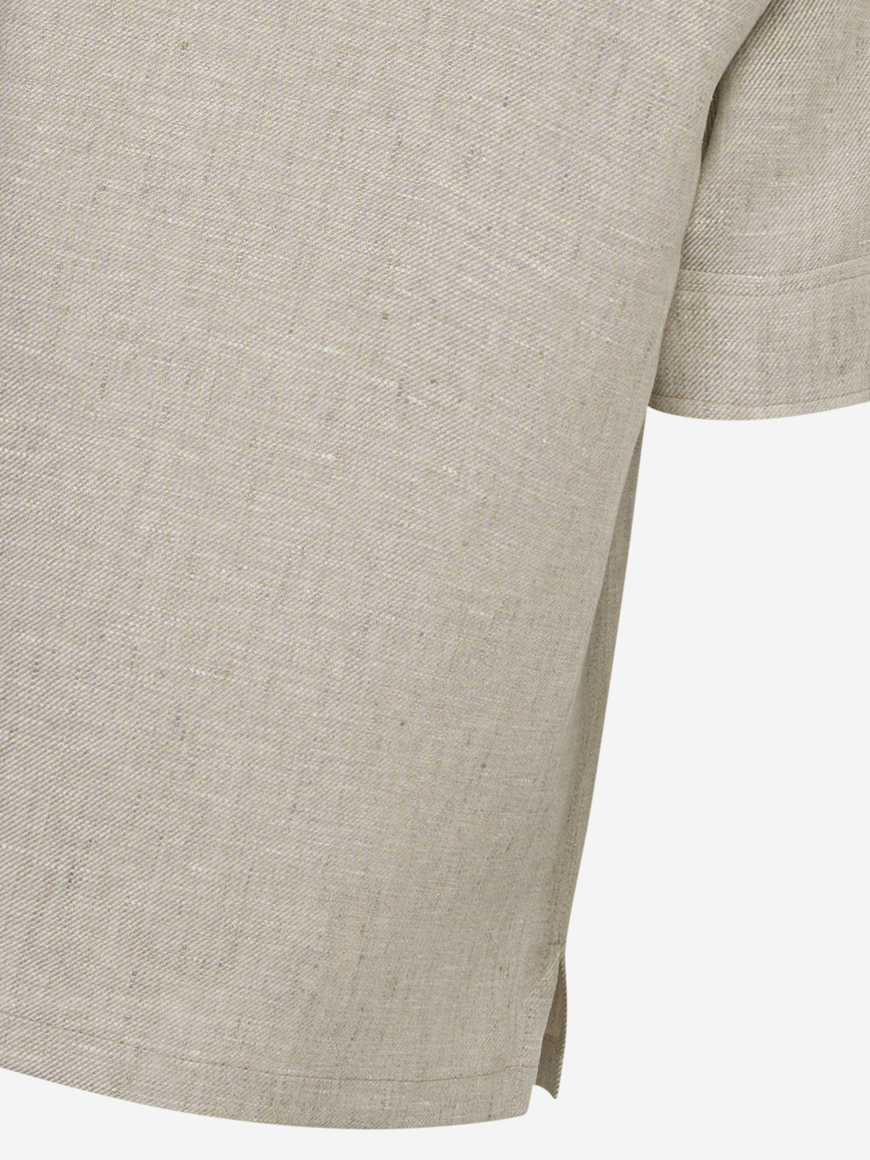 Eleventy Boys Linen Pocket Shirt in Beige Outlet Nicekicks