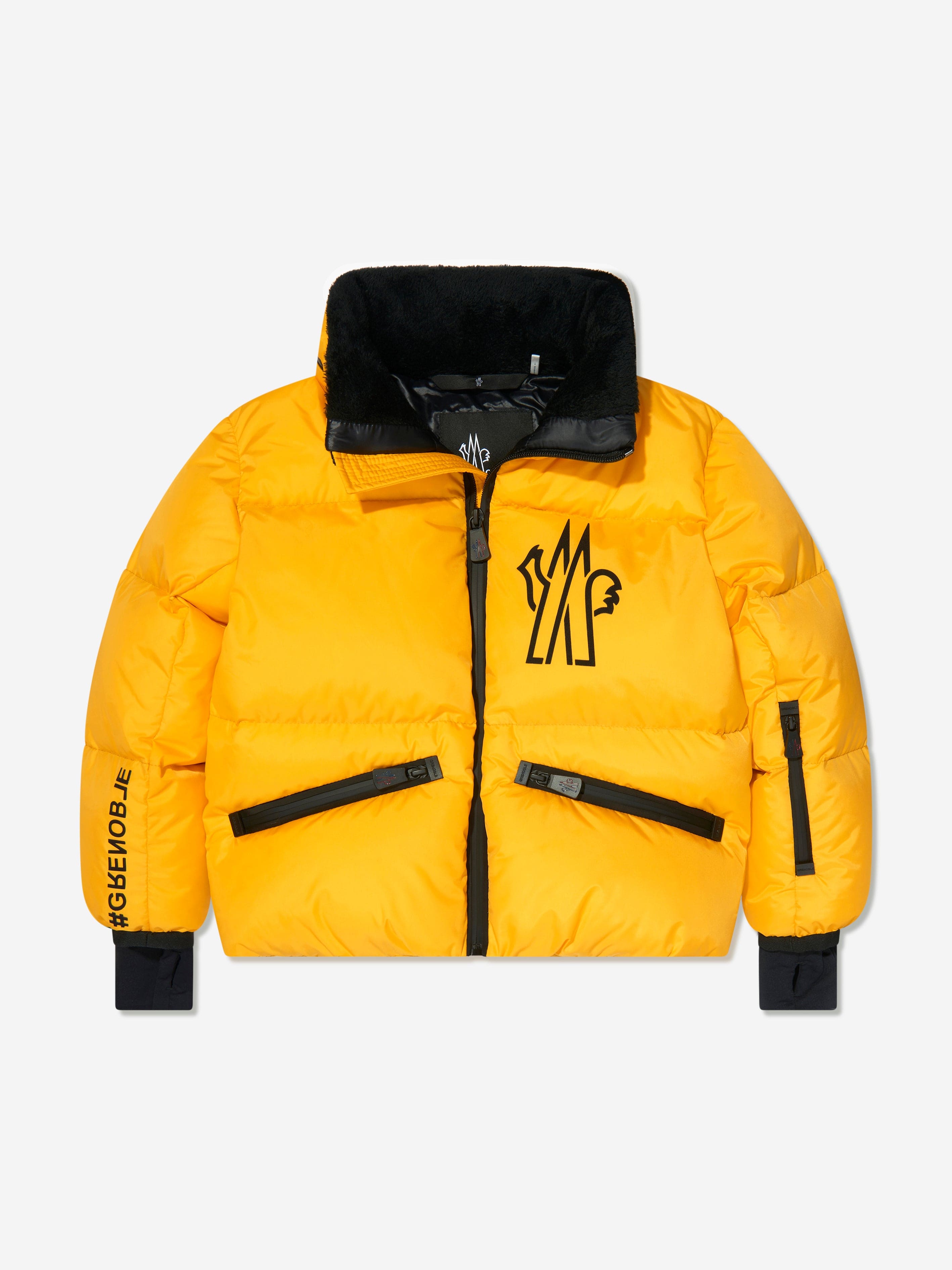 Moncler Grenoble Boys Down Padded Verdons Jacket in Yellow Cheapest For Sale