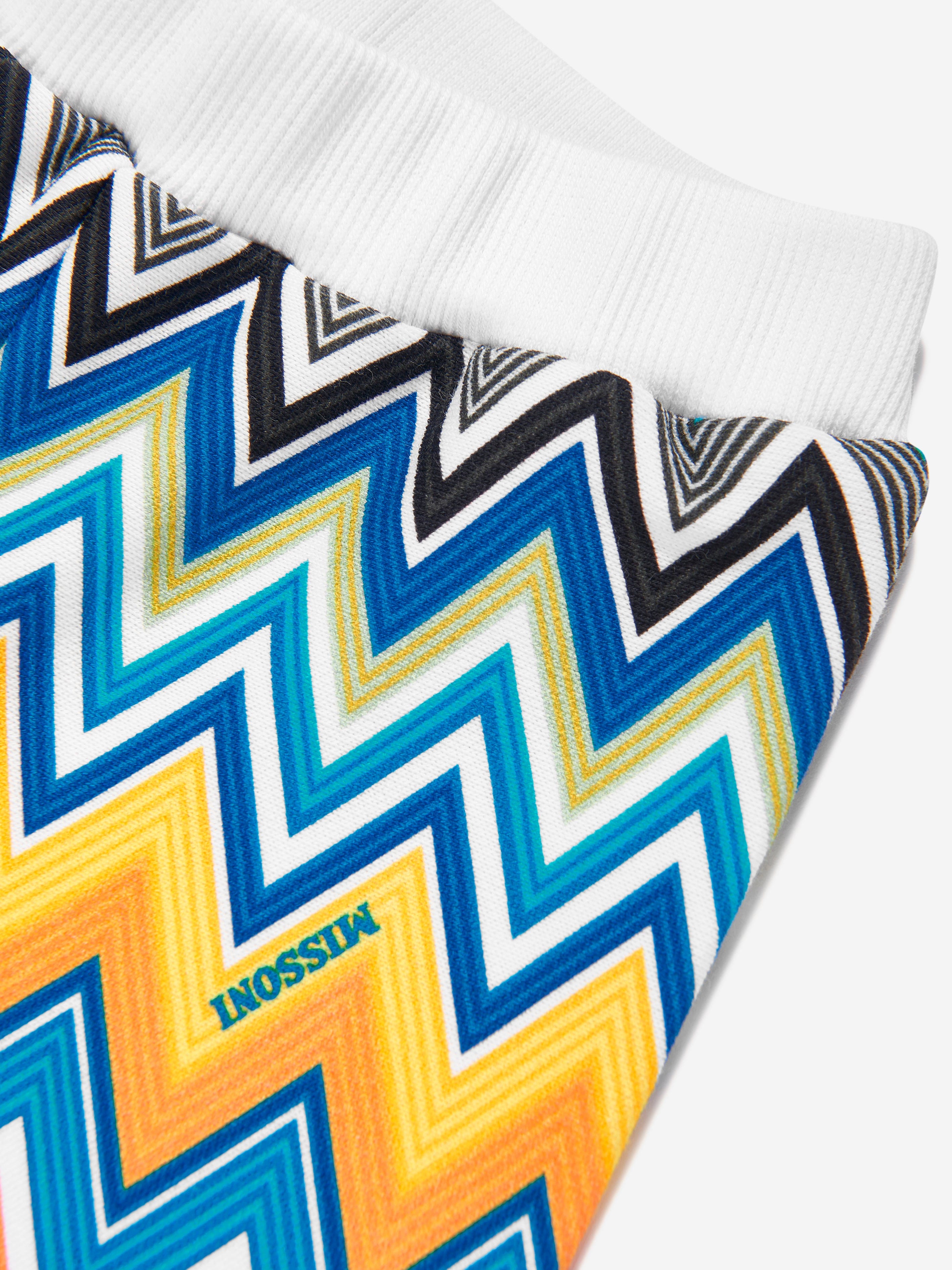 Baby Boys Zigzag Jersey Shorts in Blue Official