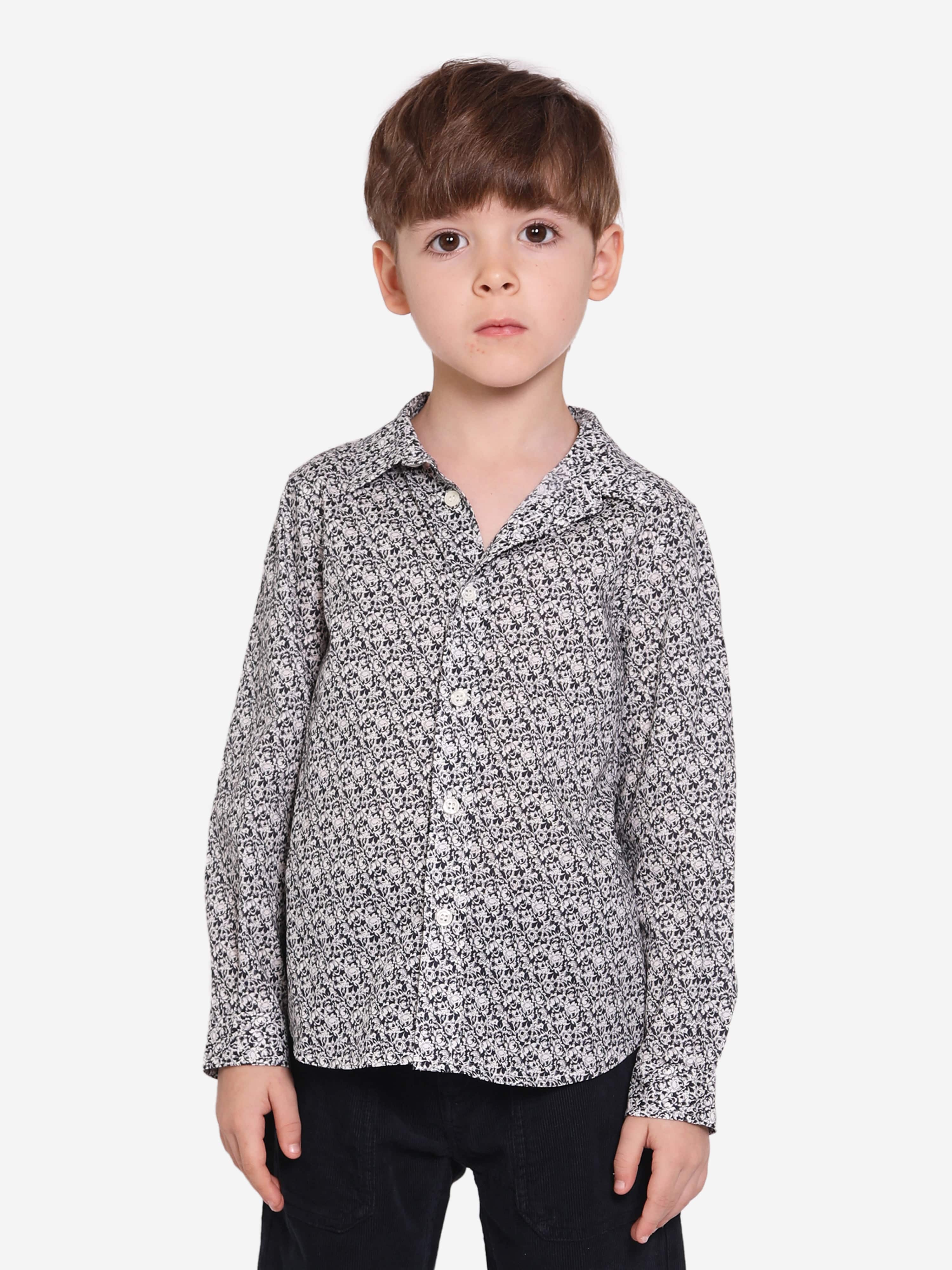 Bonpoint Boys Daho Shirt in Blue Amazon Footaction