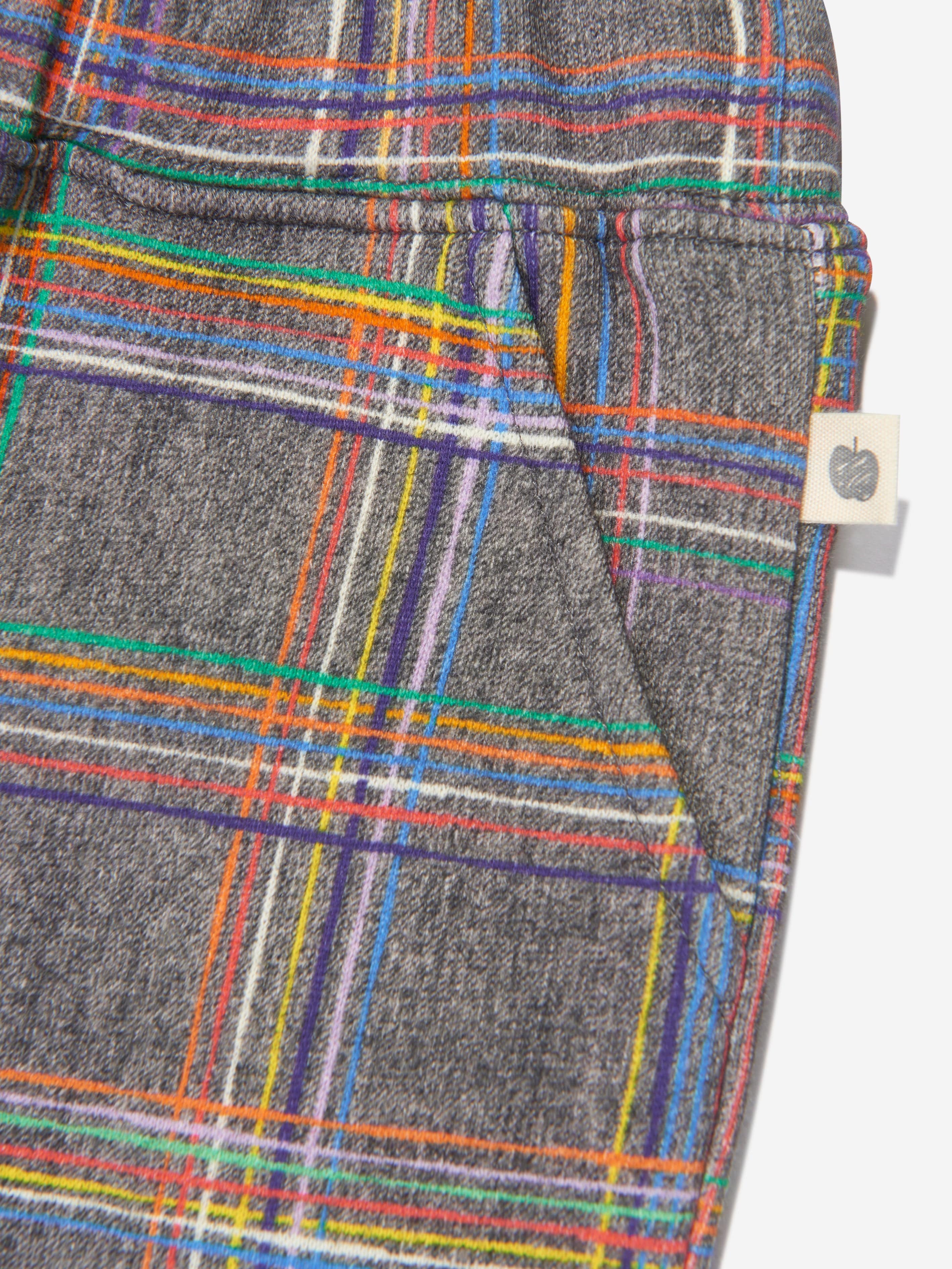 The Bonnie Mob Kids Tartan Joggers in Grey Online Online For Sale