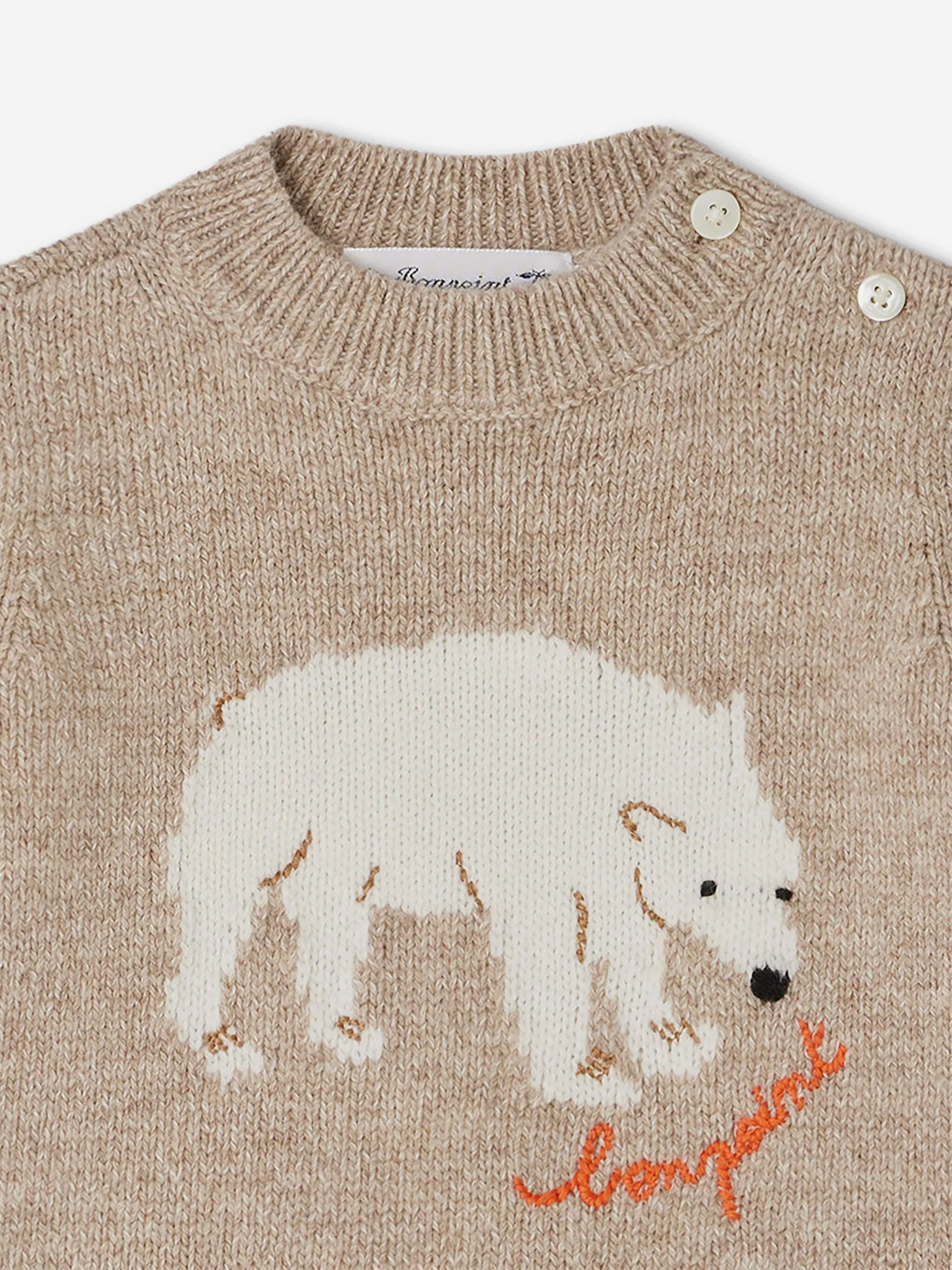 Bonpoint Baby Boys Almire Jumper in Beige Sale Lowest Pice