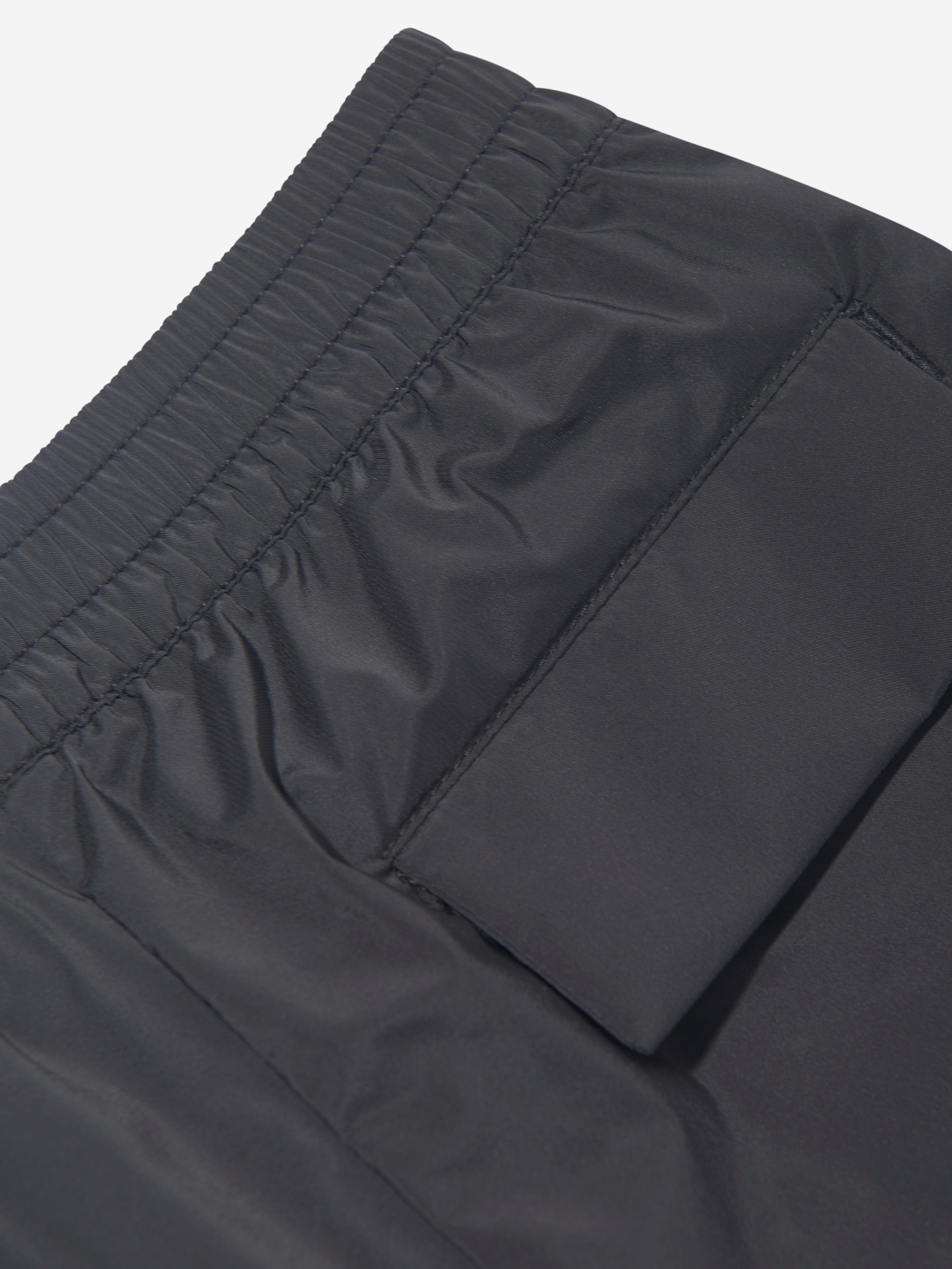 Palm Angels Boys Overlogo Swim Shorts in Black Online Online Original