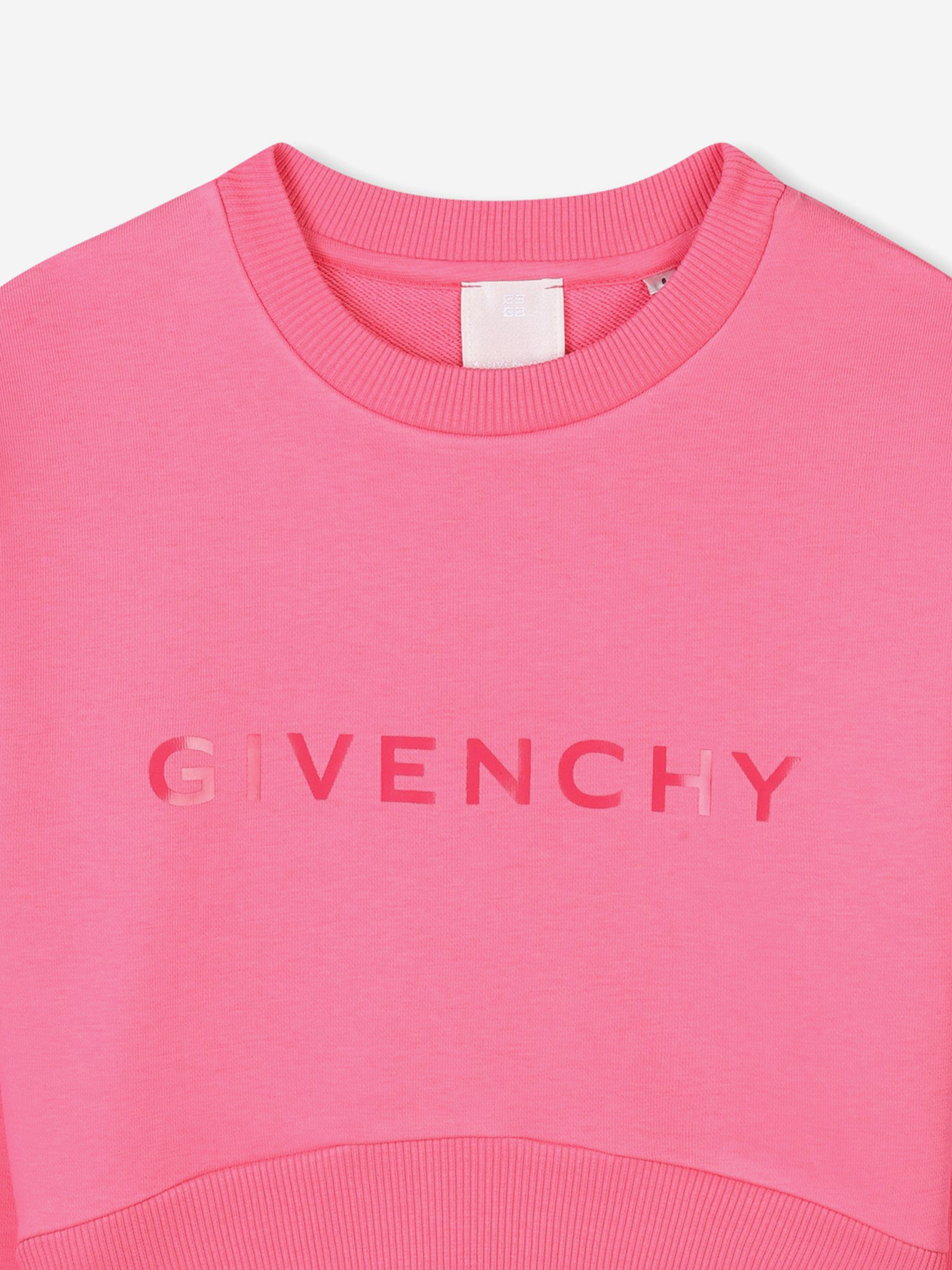 Girls Logo Print Sweatshirt in Pink Enjoy Online