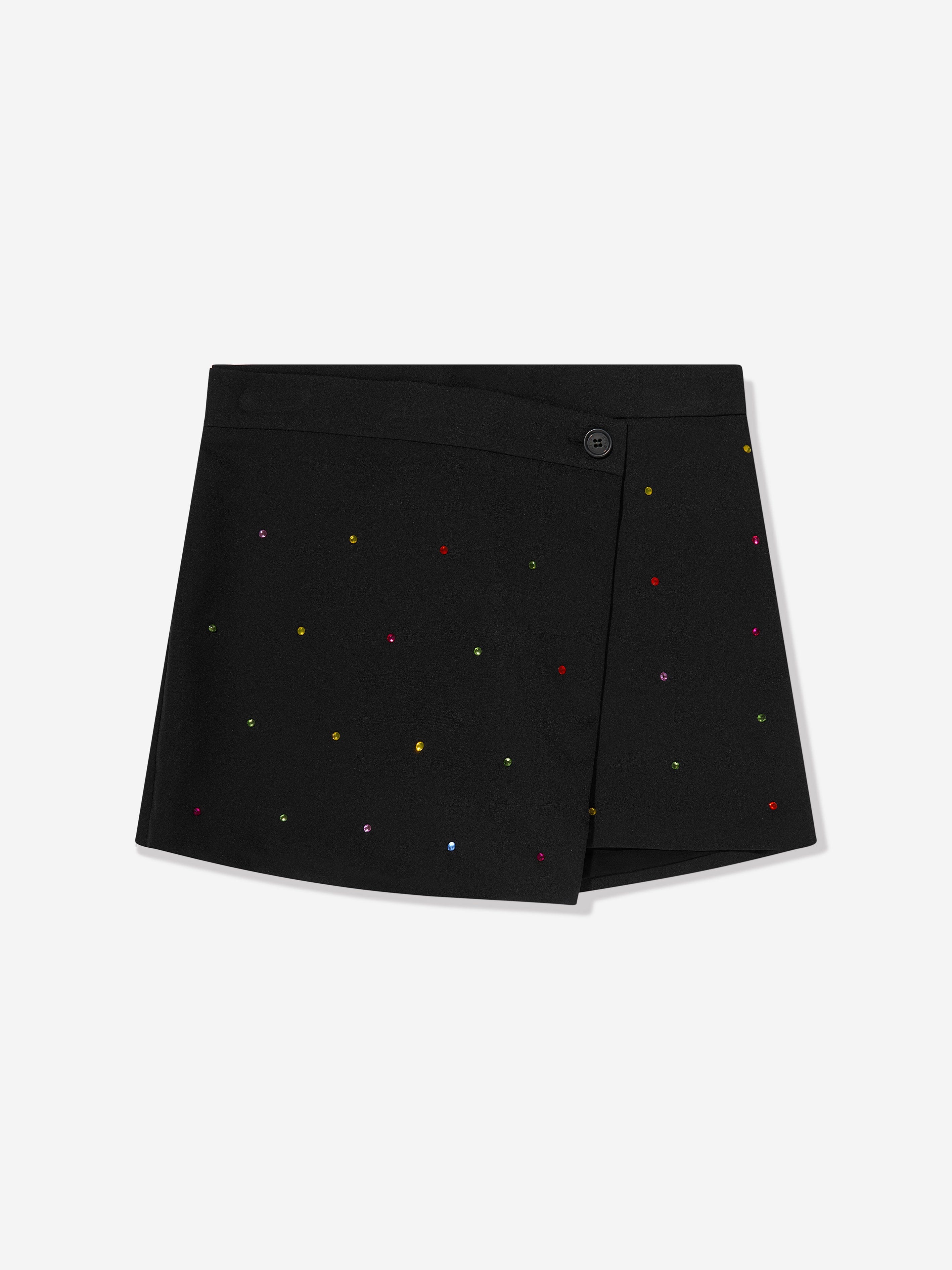 MSGM Girls Tech Fabric Skort in Black Outlet Locations