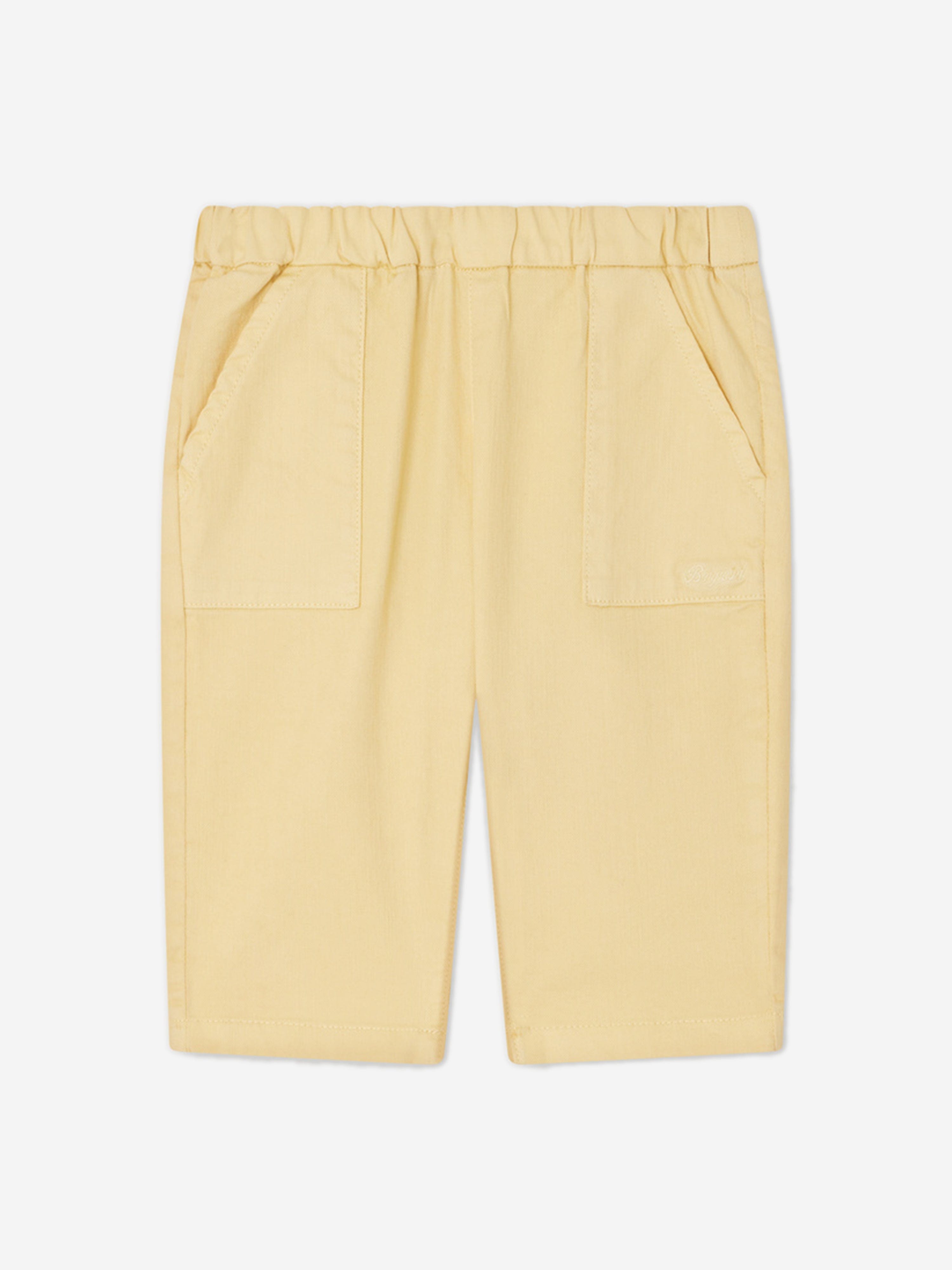 Bonpoint Baby Cotton Trousers in Yellow Sale Tumblr