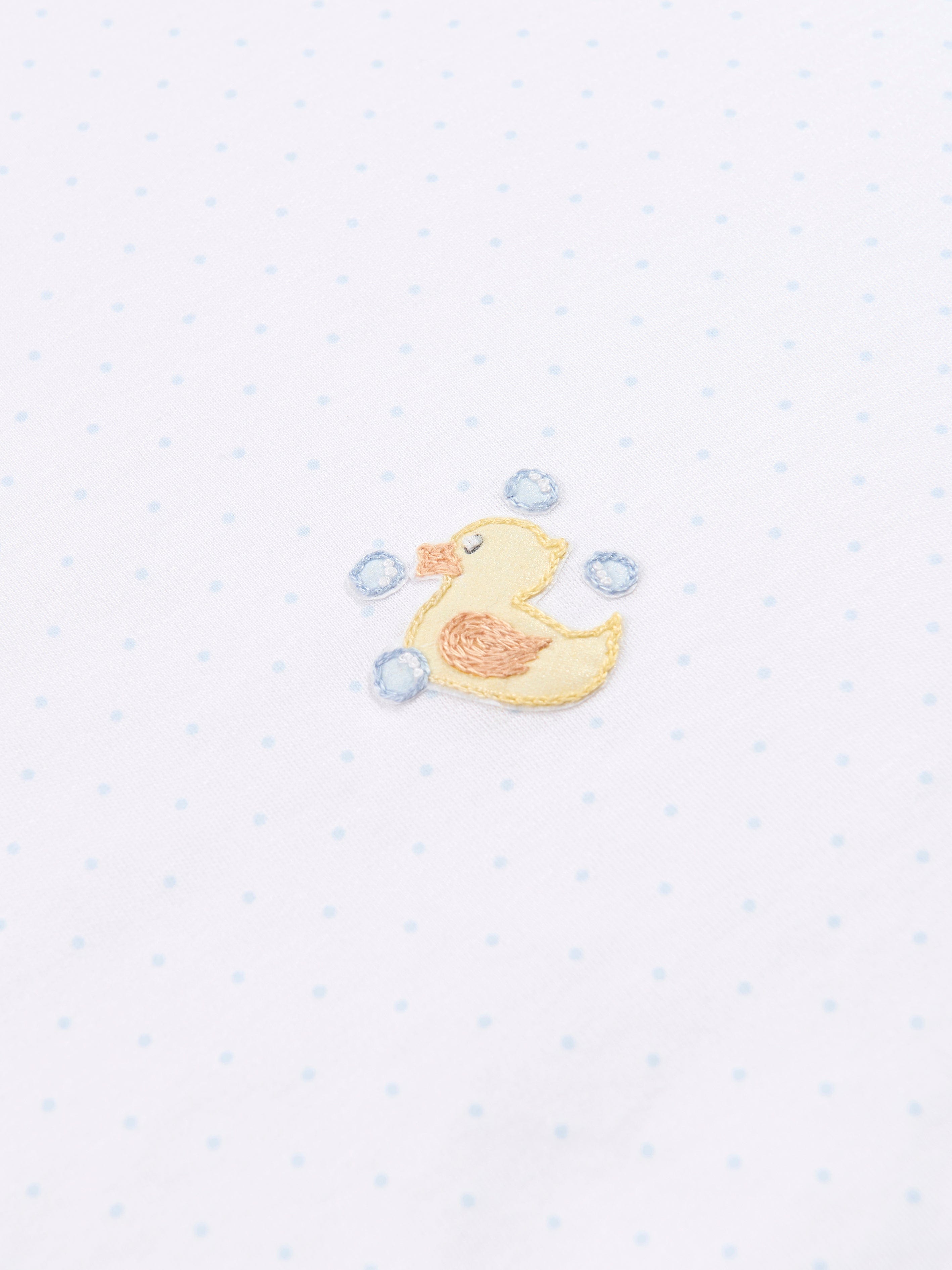 Magnolia Baby Baby Rubber Ducky Embroidered Receiving Blanket in White Clearance Online Fake