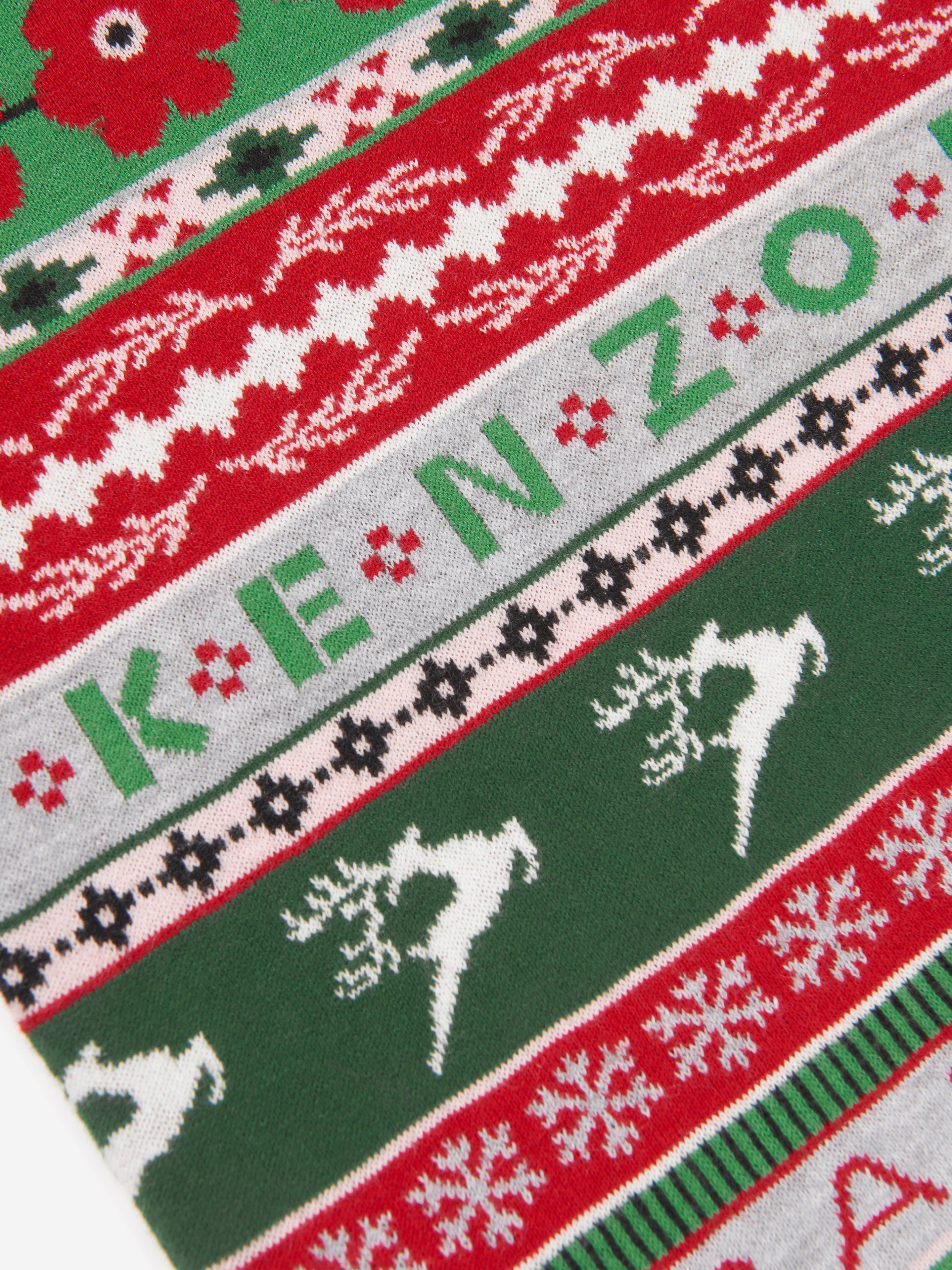KENZO Girls Seasonal Knitted Dress in Red Clearance Great Deals