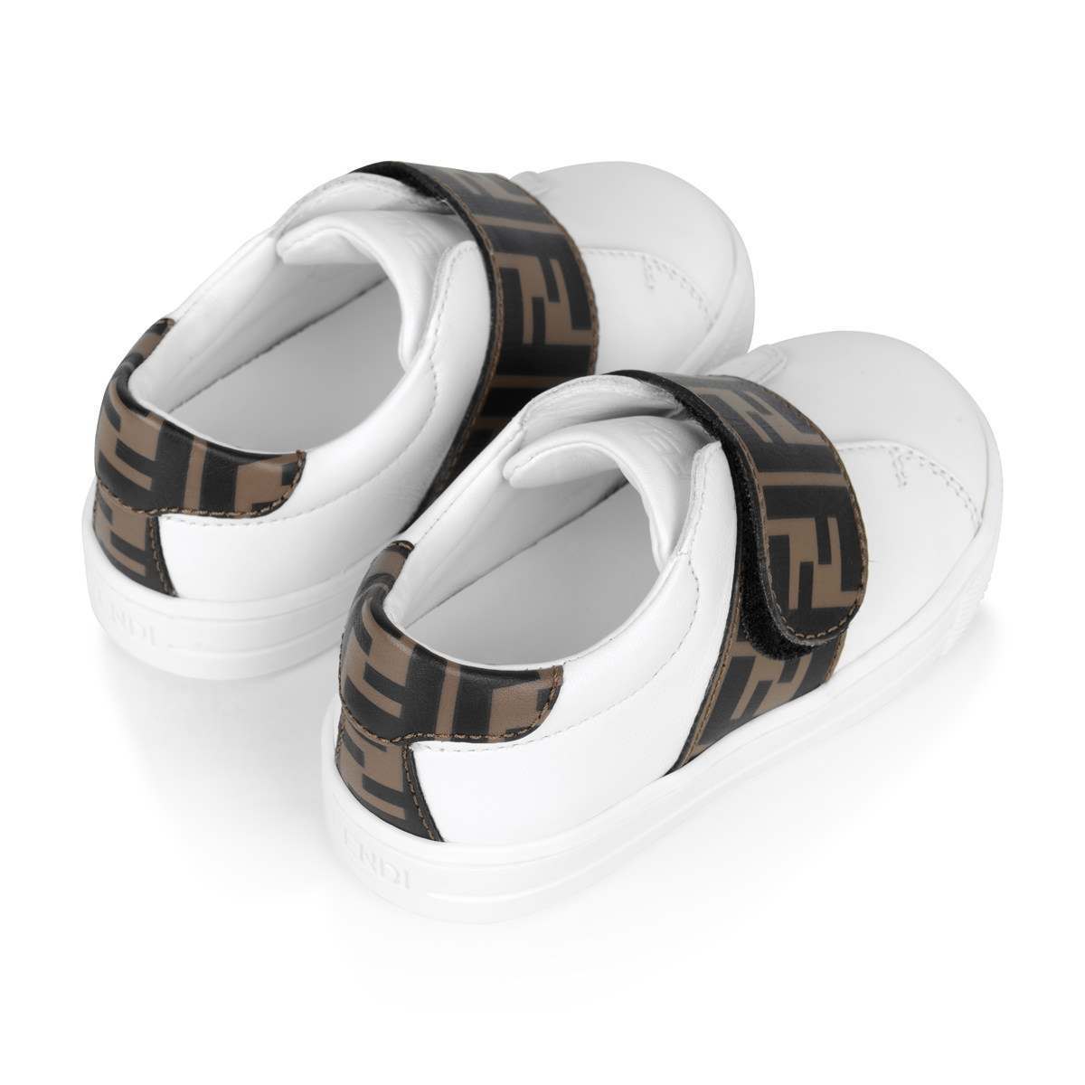 Fendi Fendi Leather FF Logo Strap Trainers Discount Release Dates