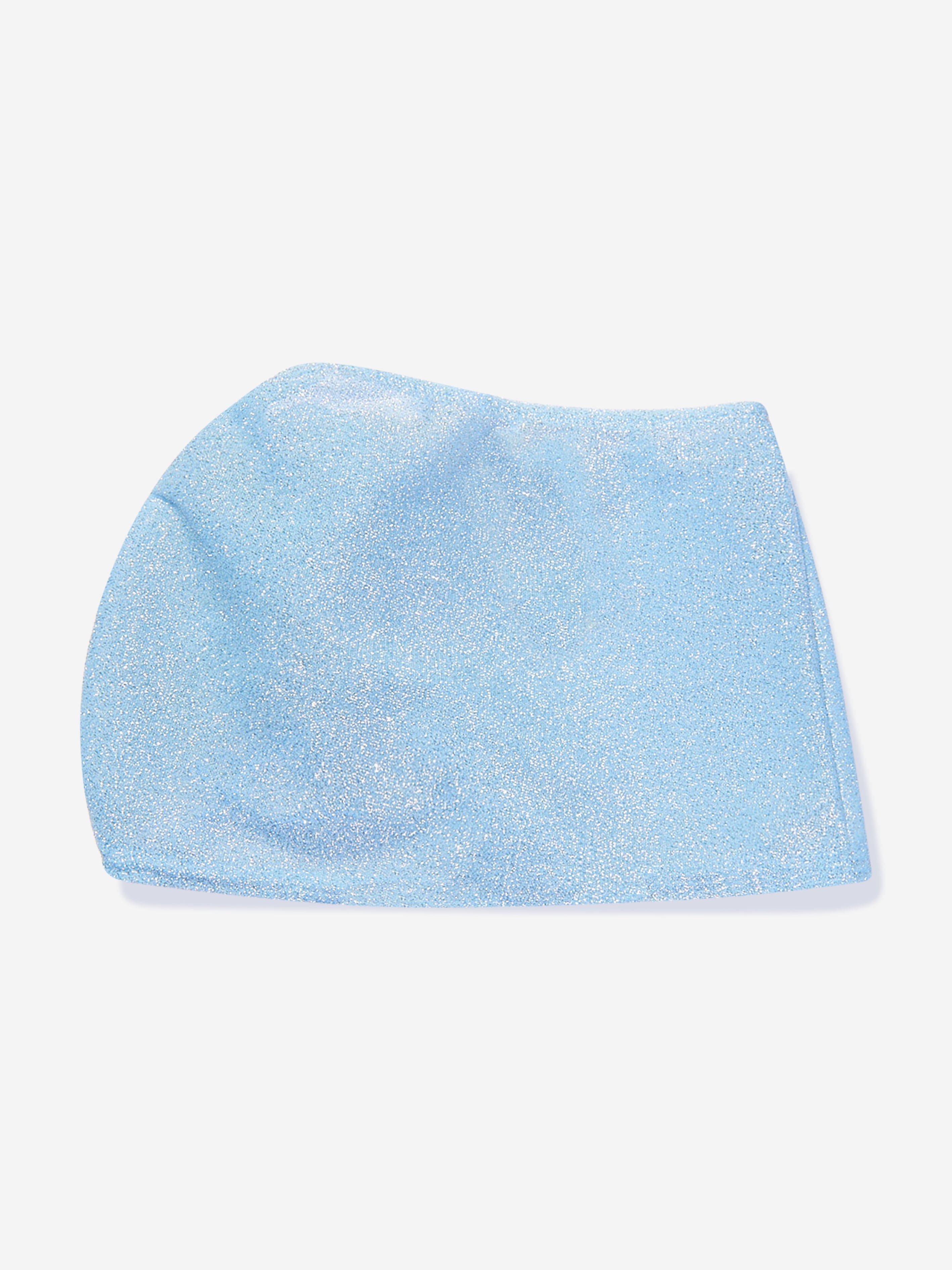 Nessi Byrd Girls Ruffled Flower Tinky Cover Up Skirt in Blue Clearance Fashionable