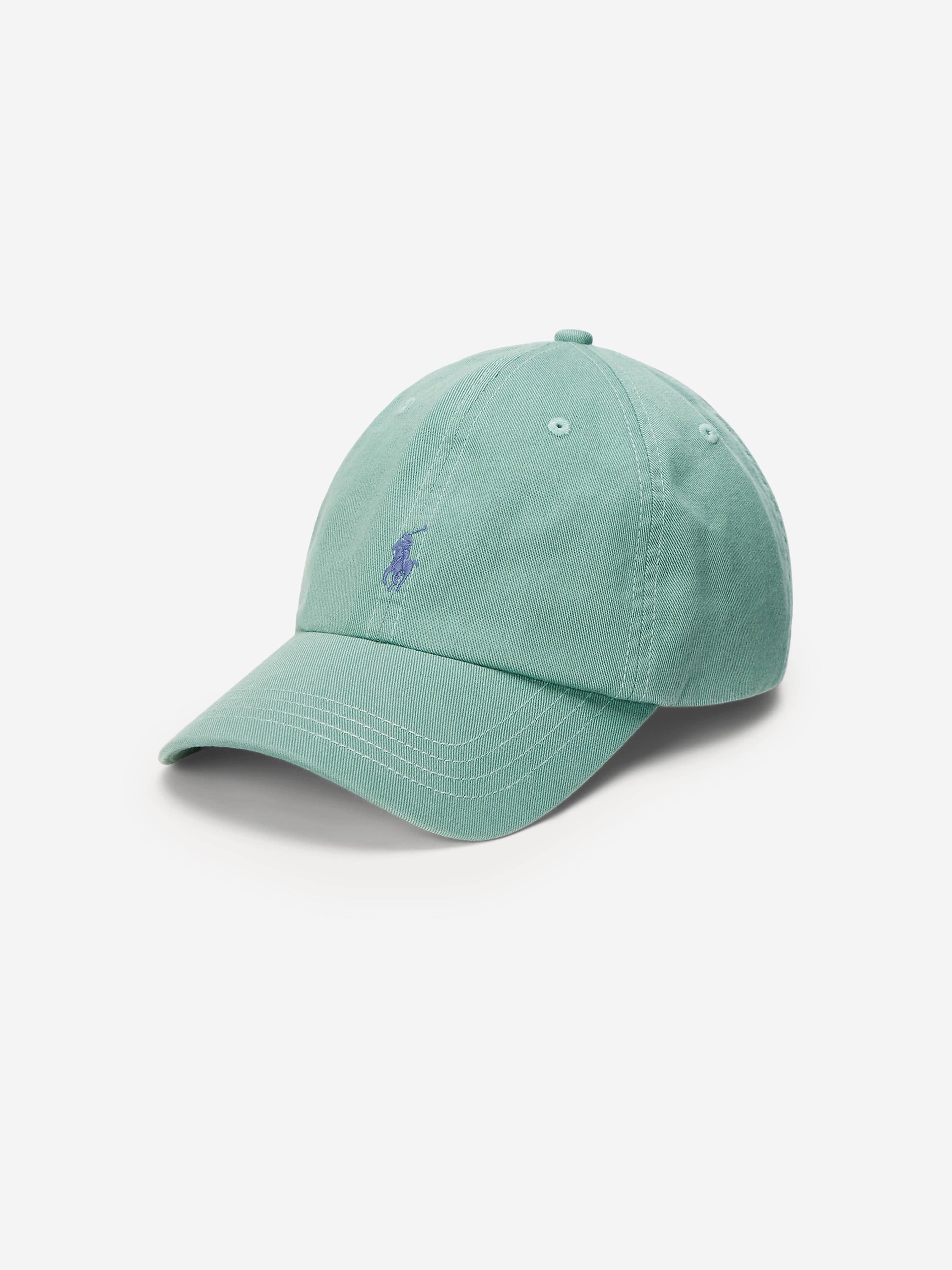 Ralph Lauren Boys Logo Cap in Green Discount Free Shipping