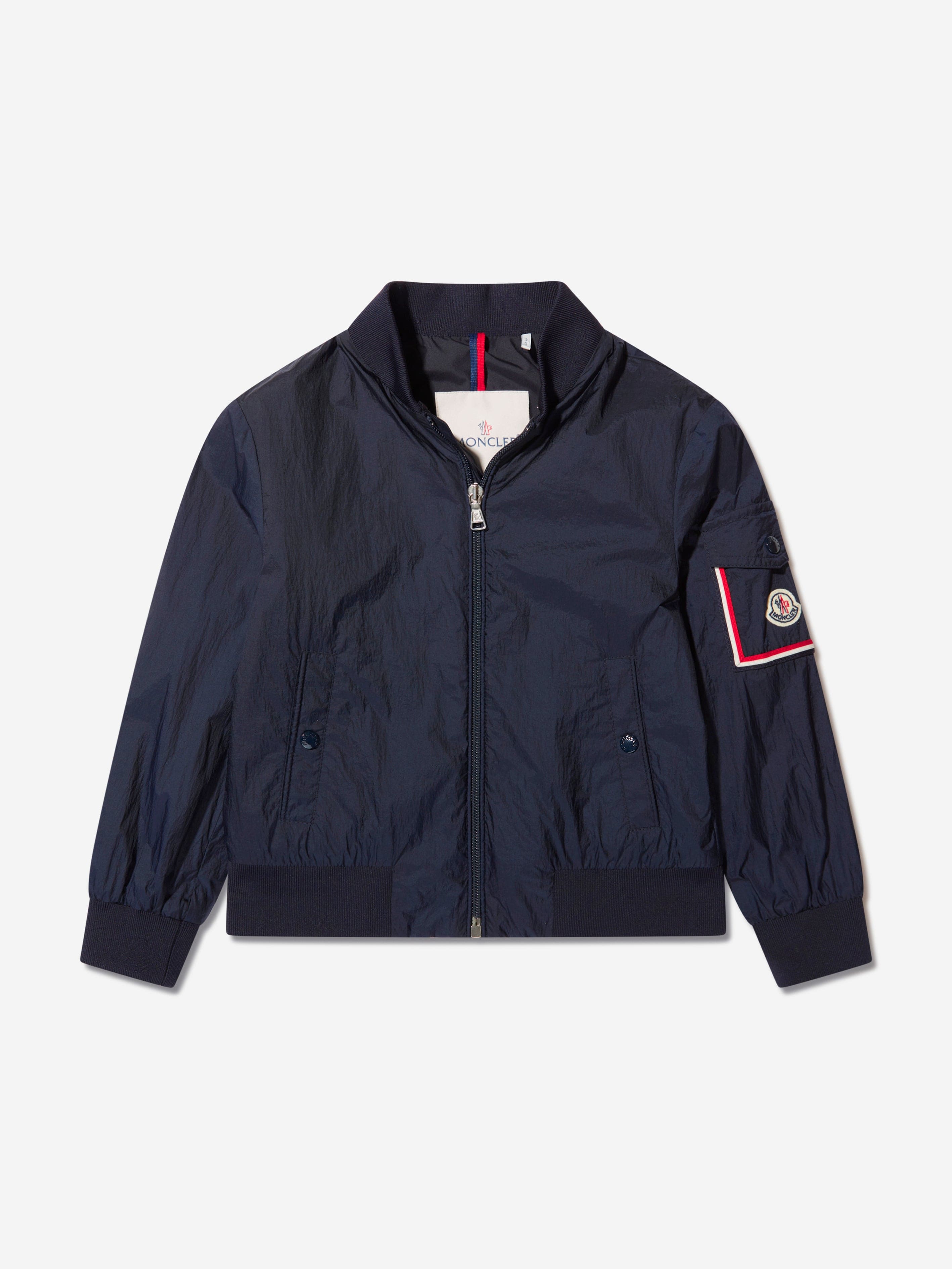 Moncler Enfant Boys Aimon Bomber Jacket in Navy Free Shipping Original