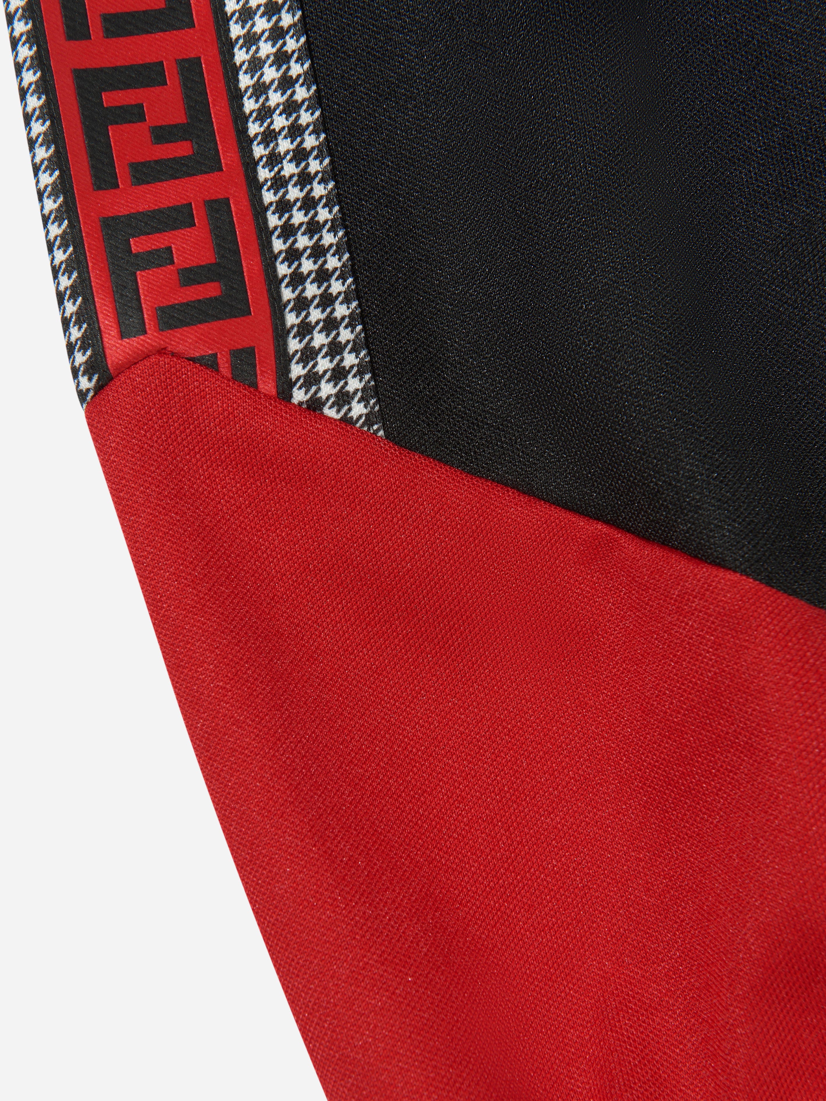 Fendi Boys Colour Block Dogtooth Joggers Cheap Perfect