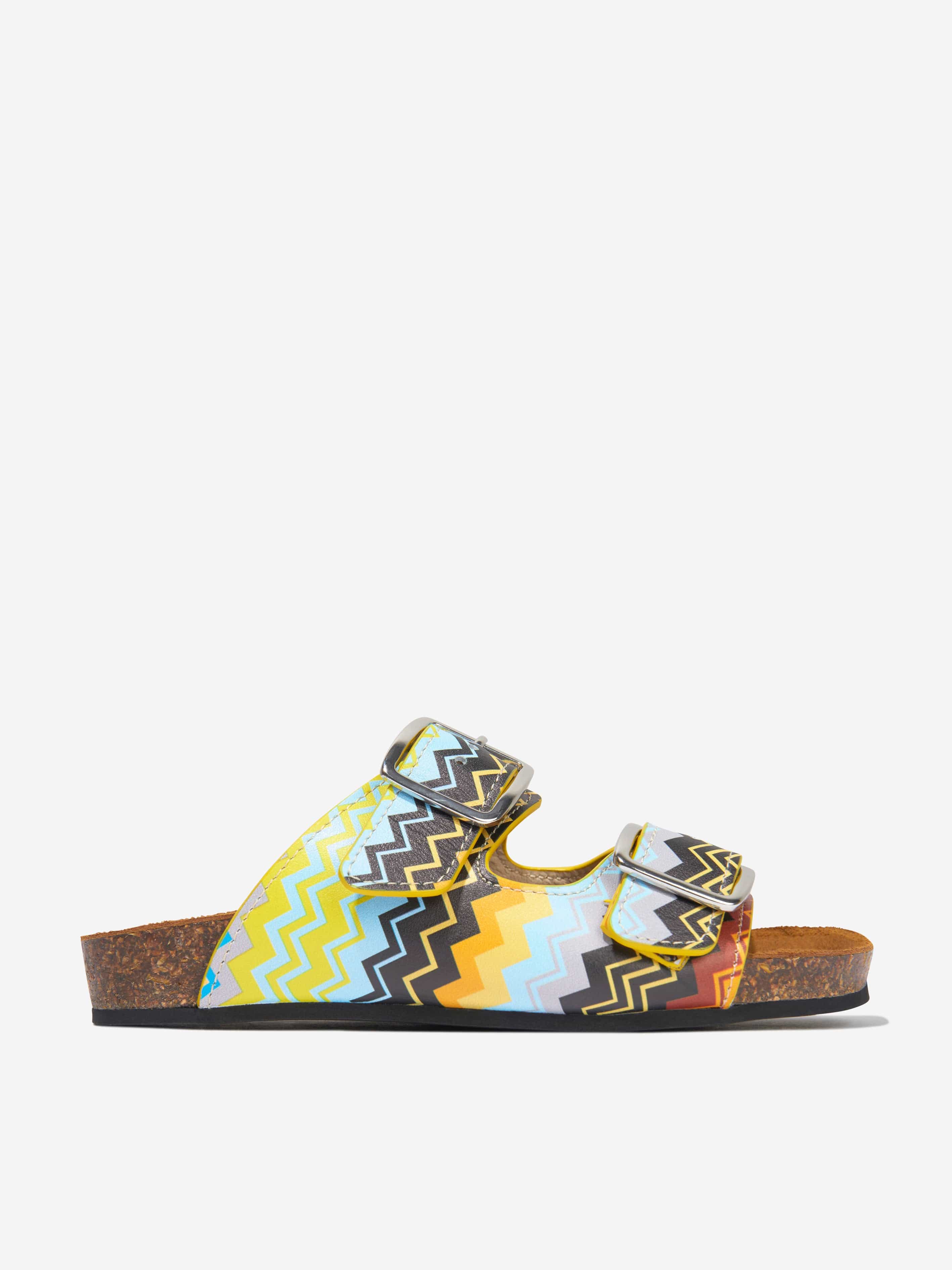 Missoni Boys Leather Sandals in Multicolour Sale Cheapest