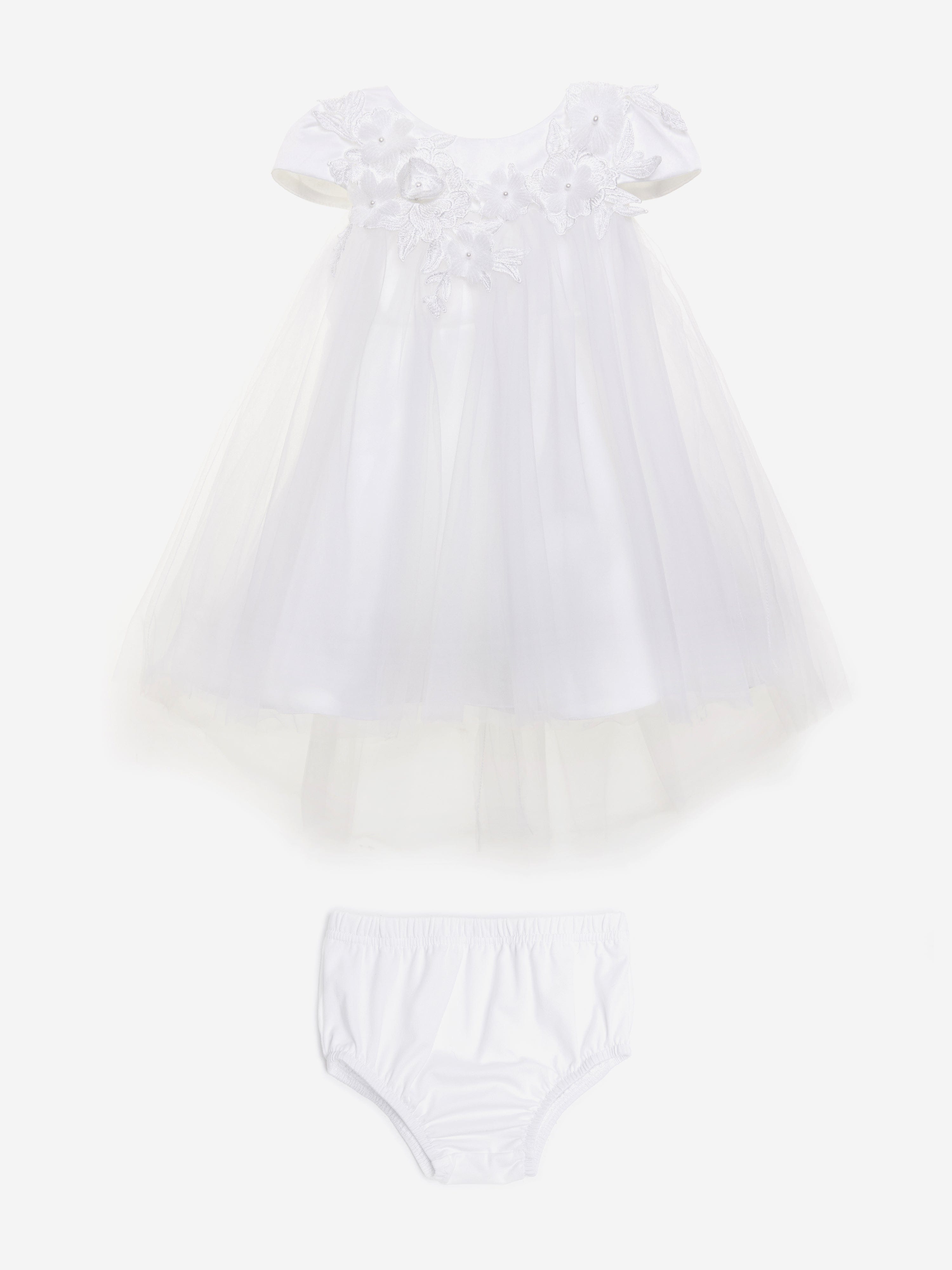 Baby Girls Angelic Dress in White Genuine Cheap Pice