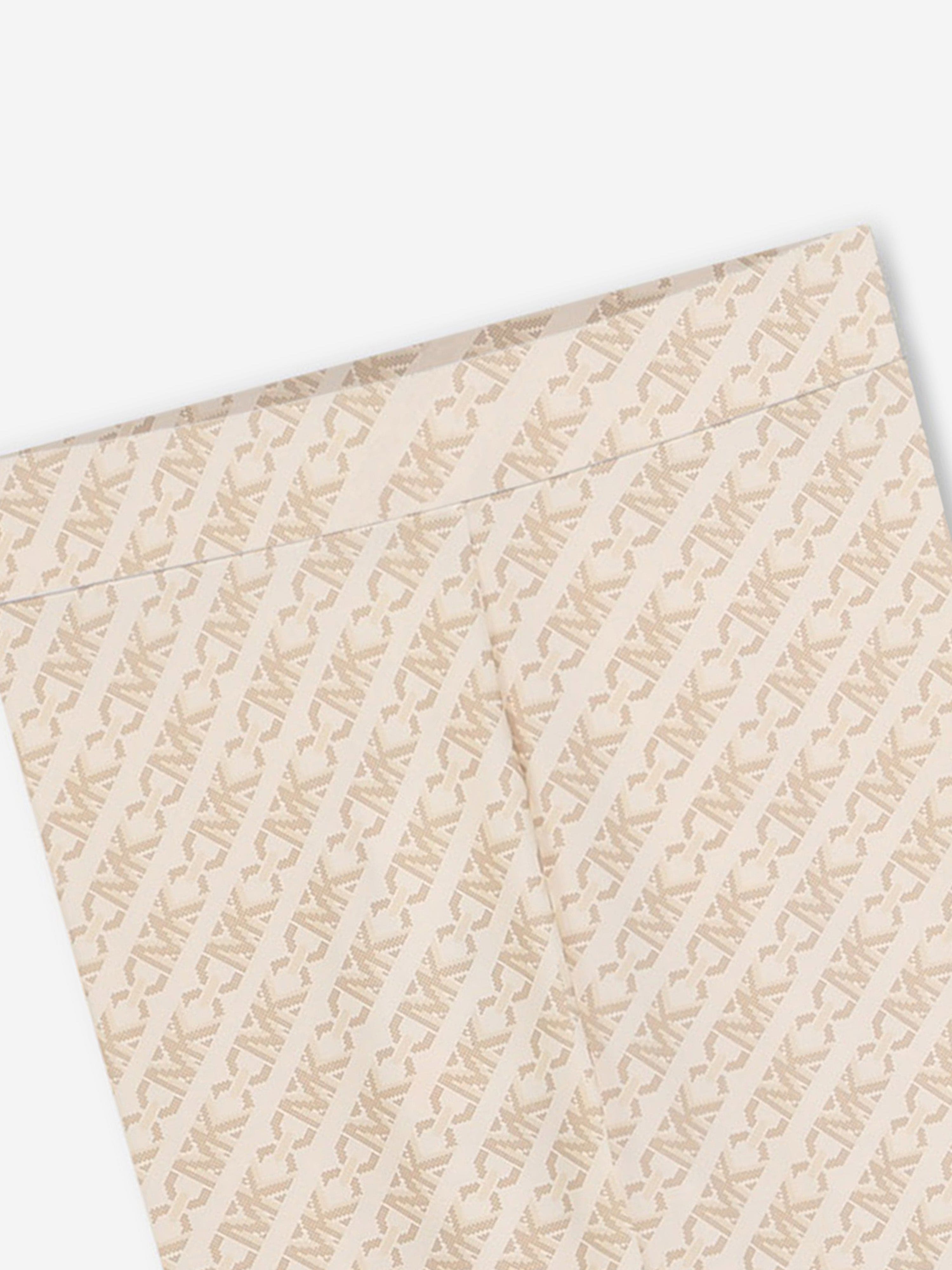 Michael Kors Girls Logo Leggingds in Ivory Free Shipping New Styles