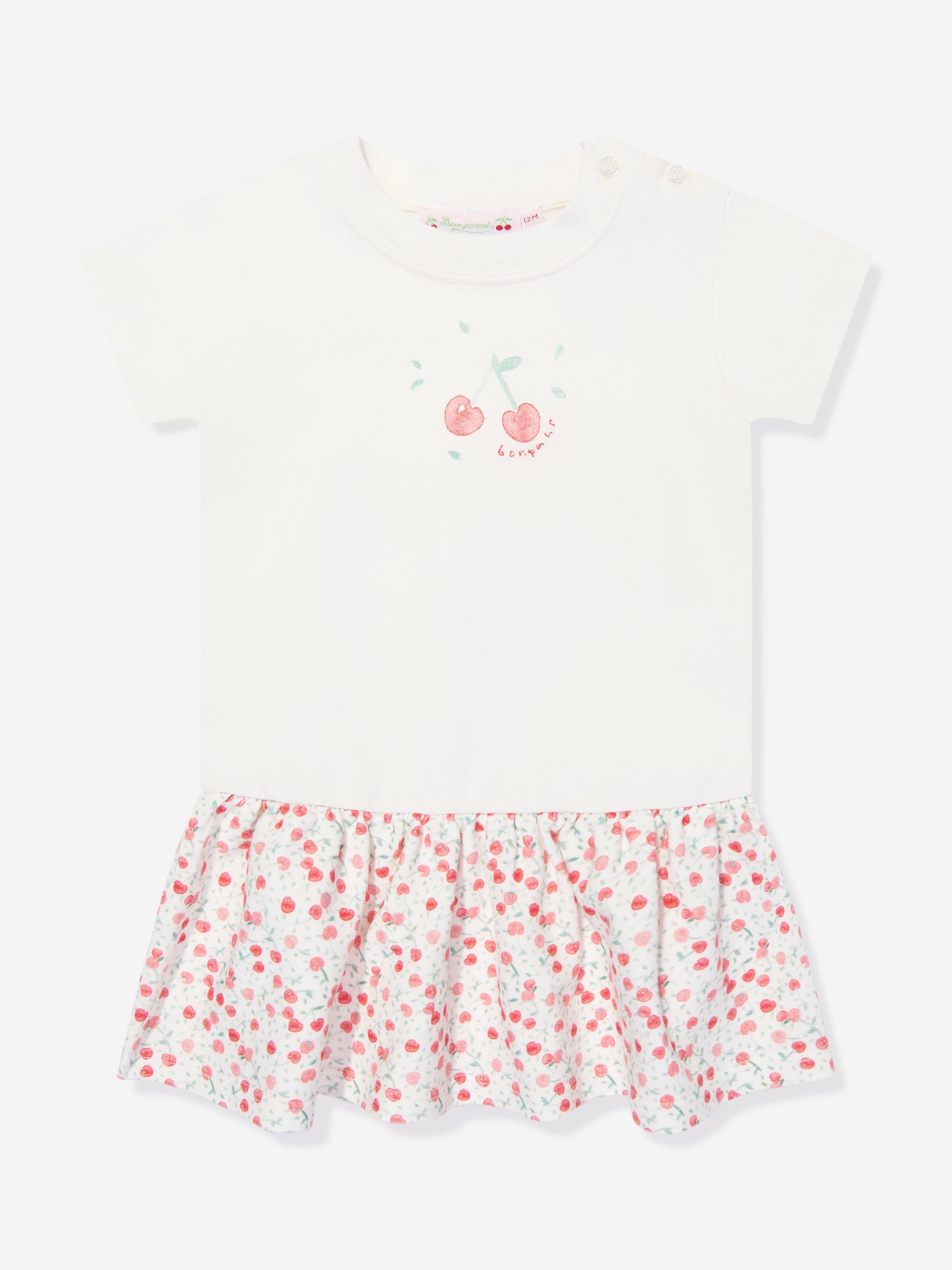 Bonpoint Baby Girls Felice T-Shirt Dress in White Where To Buy Cheap Real