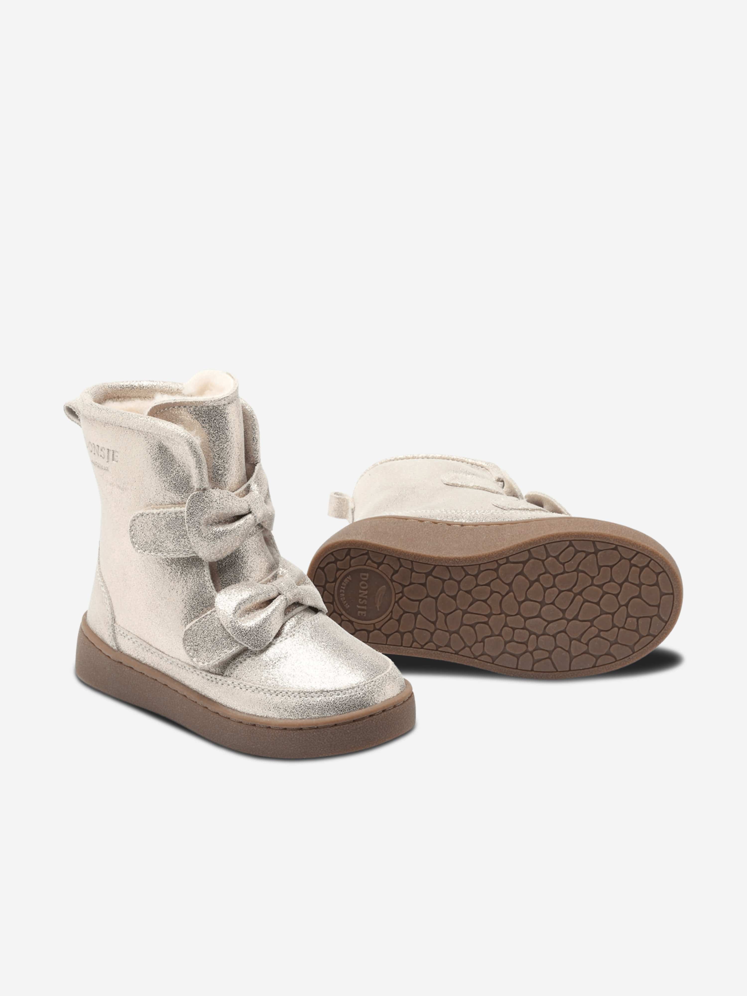 Donsje Girls Isa Exclusive Boots in Silver Sale Original