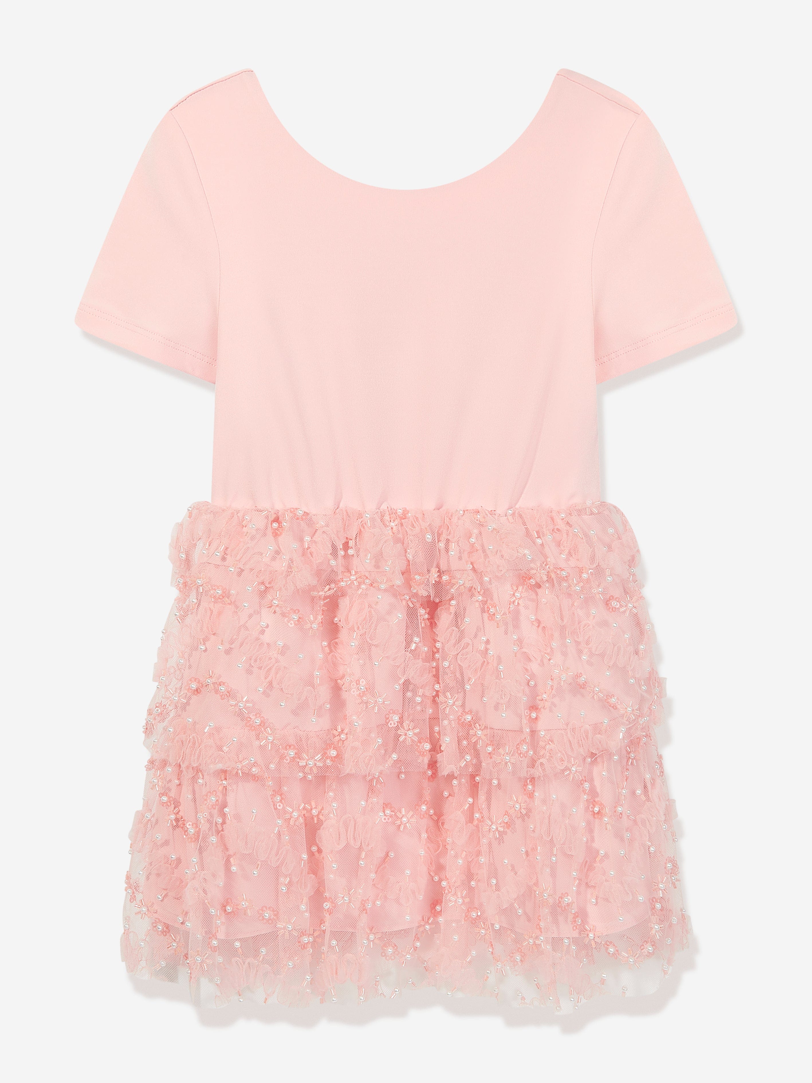 Self Portrait Girls Sequin Dress in Pink Clearance Extremely