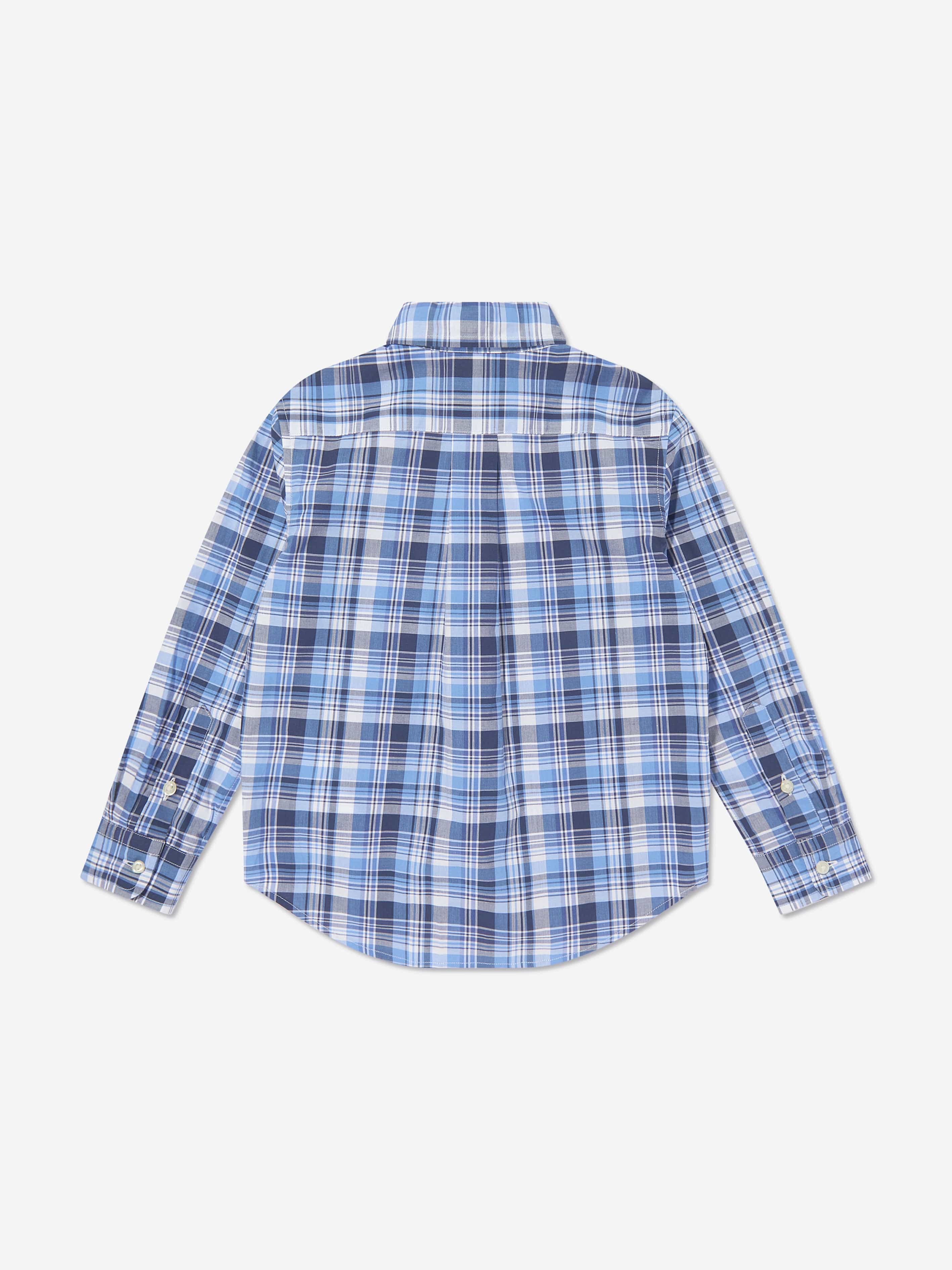 Ralph Lauren Boys Checked Shirt in Blue Sale Huge Surprise