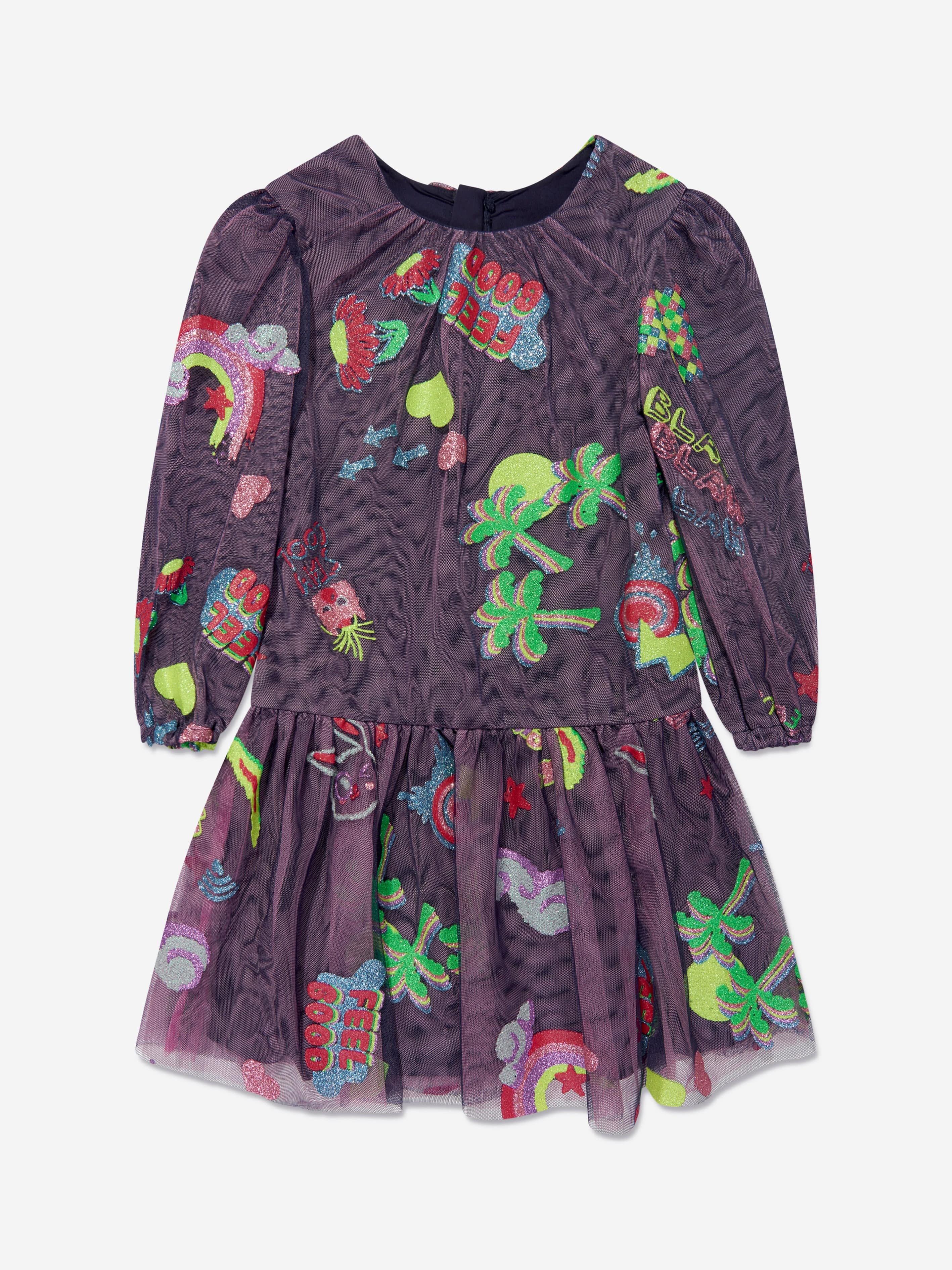 Billieblush Girls Imaginary World Dress in Navy Clearance Discounts