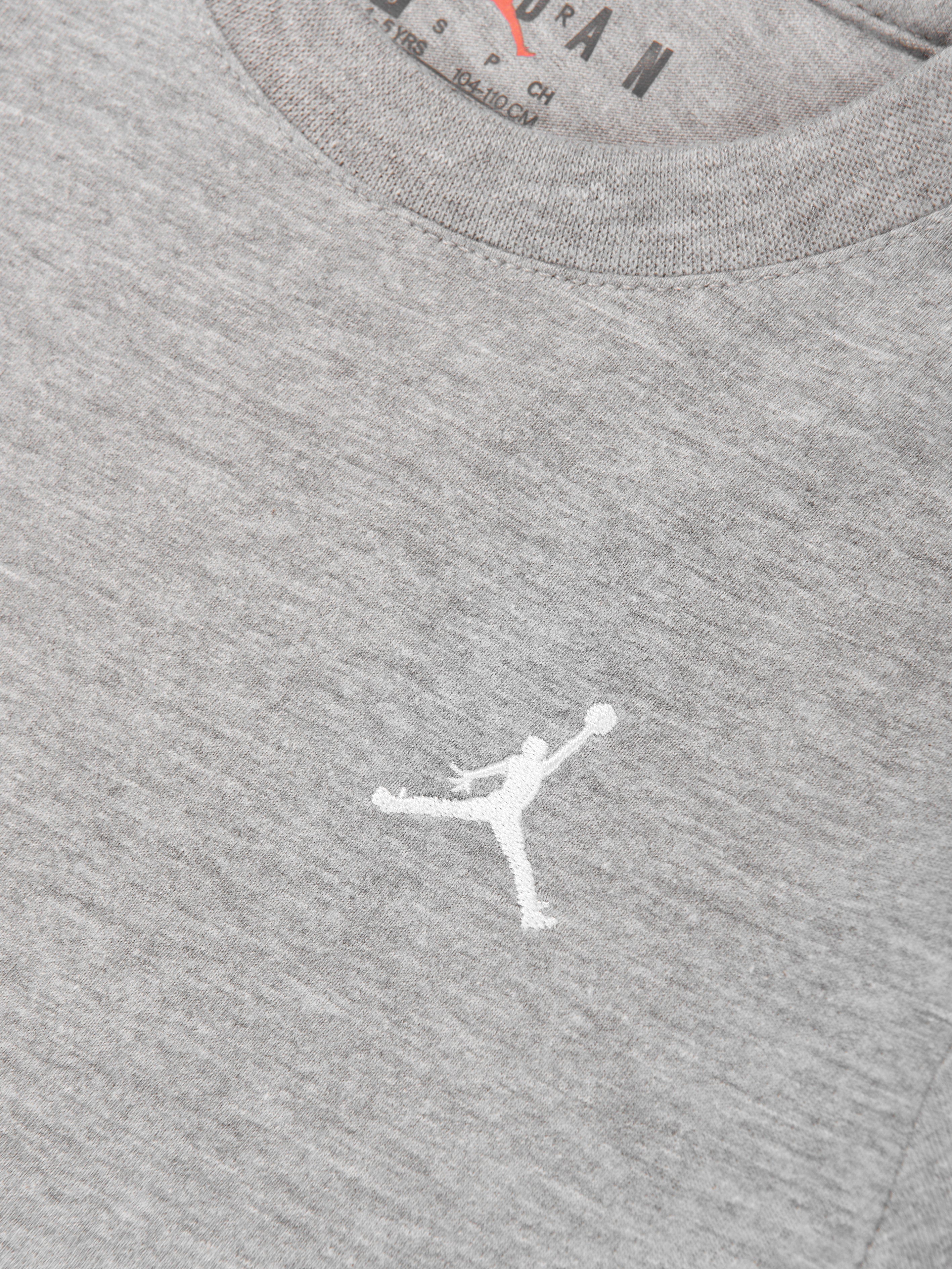 Jordan Boys Jumpman Air Embroidered T-Shirt in Grey Wholesale Pice Cheap Online