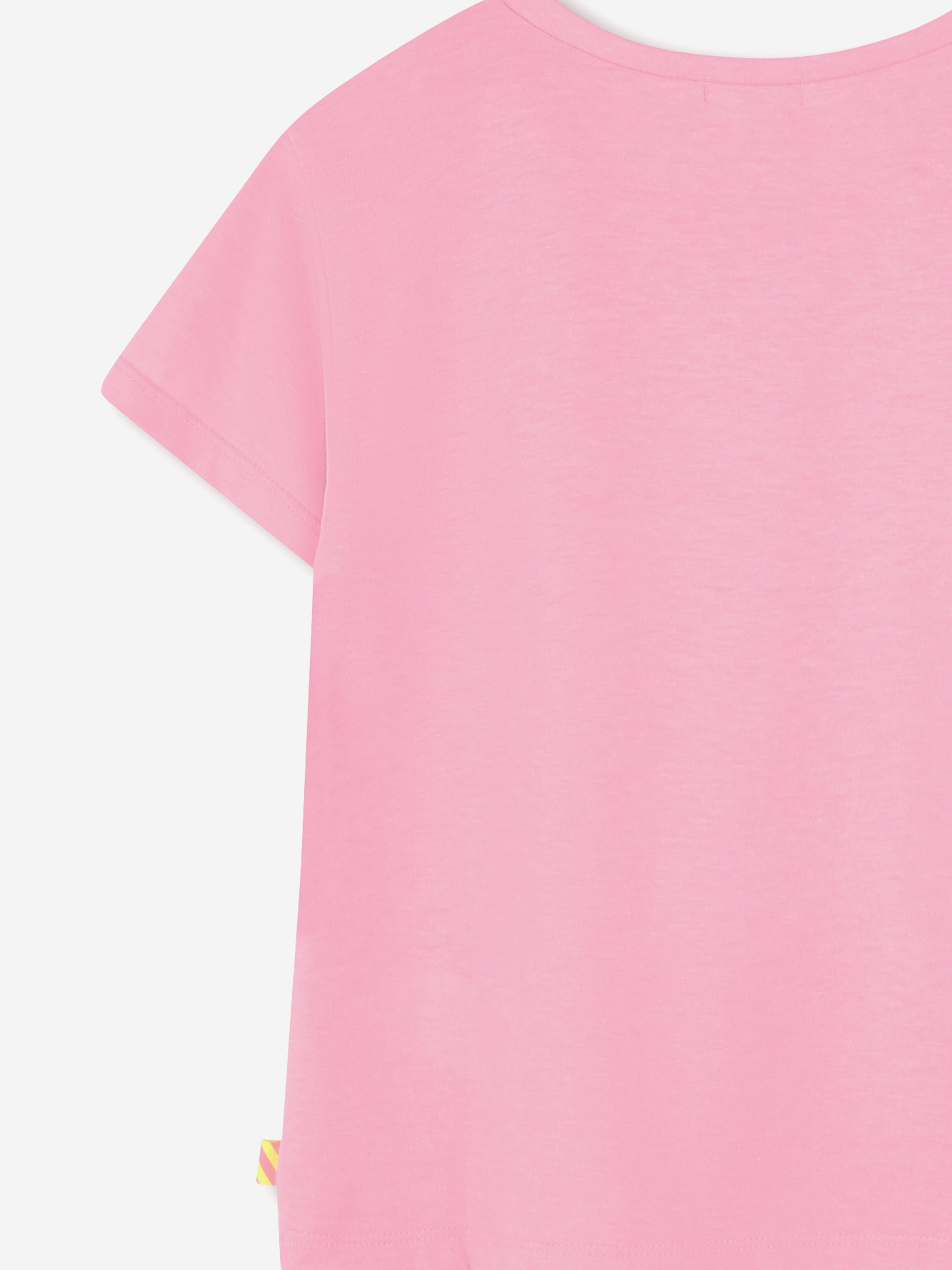 Girls Sequin Moped T-Shirt in Pink Original Online