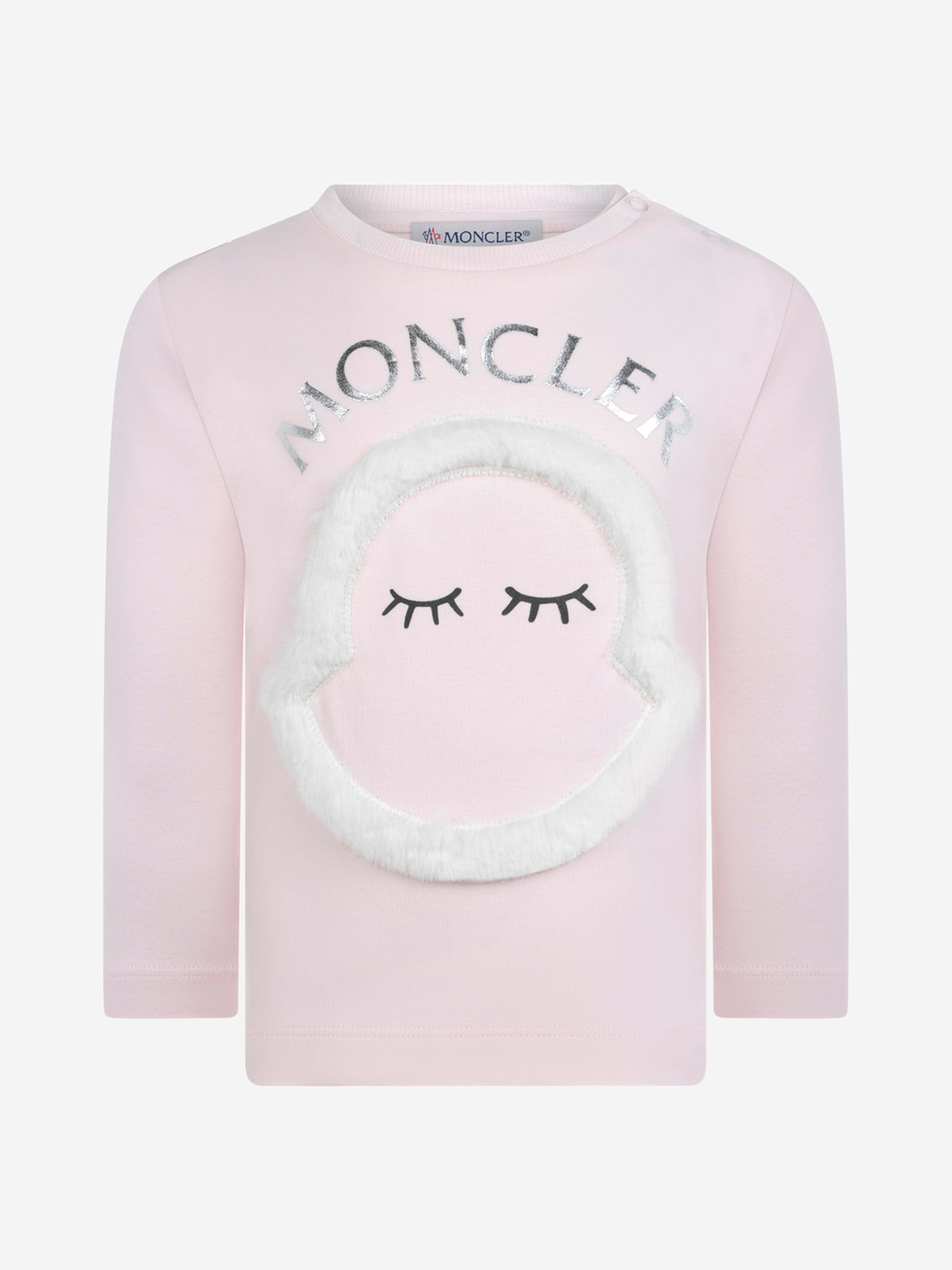 Moncler Baby Girls Cotton Long Sleeve T-Shirt Cheap Sale Looking For