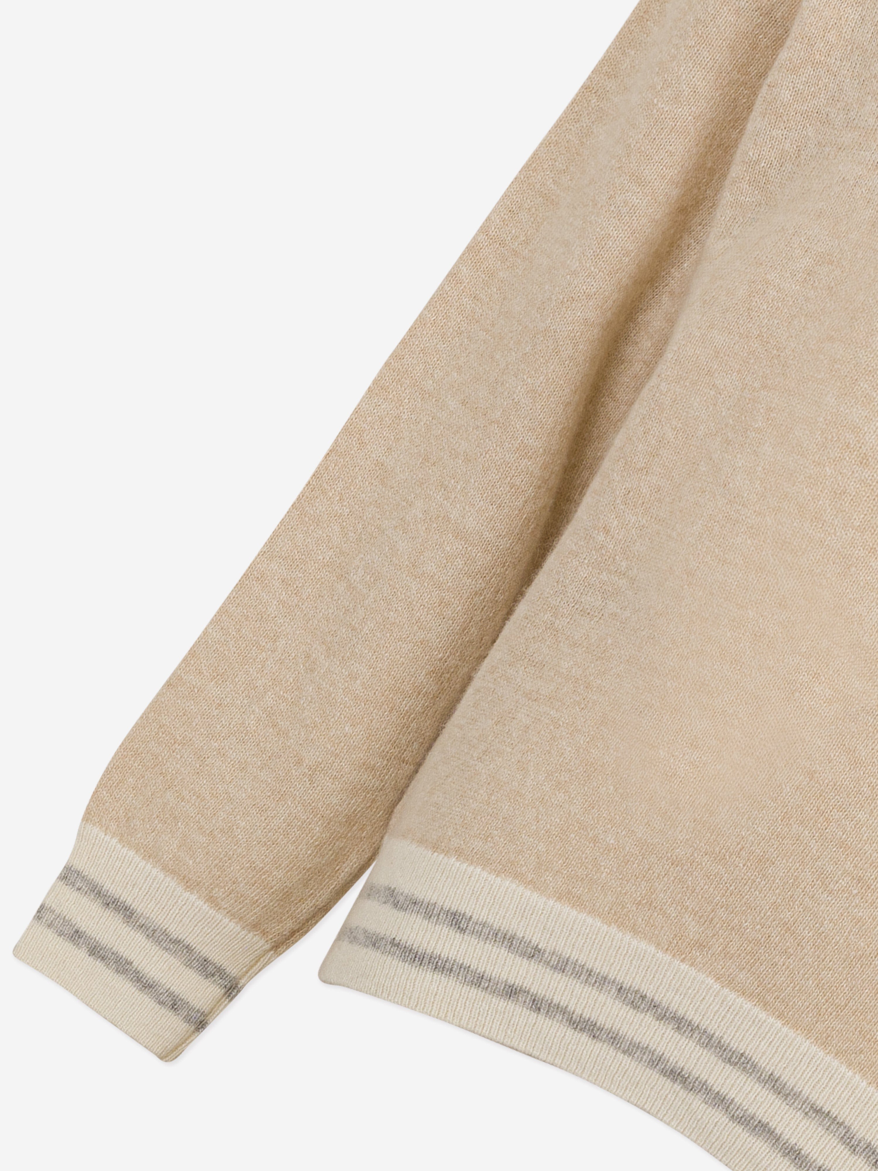 Eleventy Boys Logo Jumper in Beige Online Online Clearance