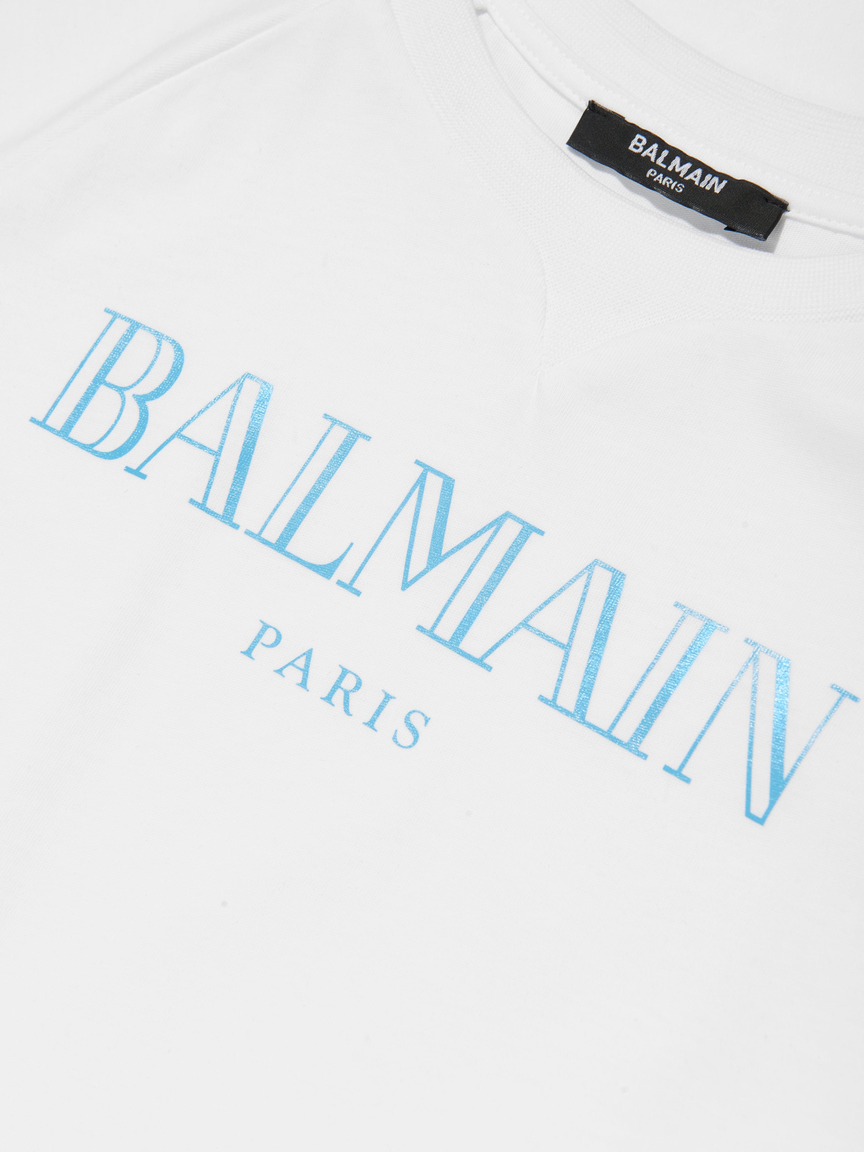 Kids Logo T-Shirt in White Free Shipping Big Discount