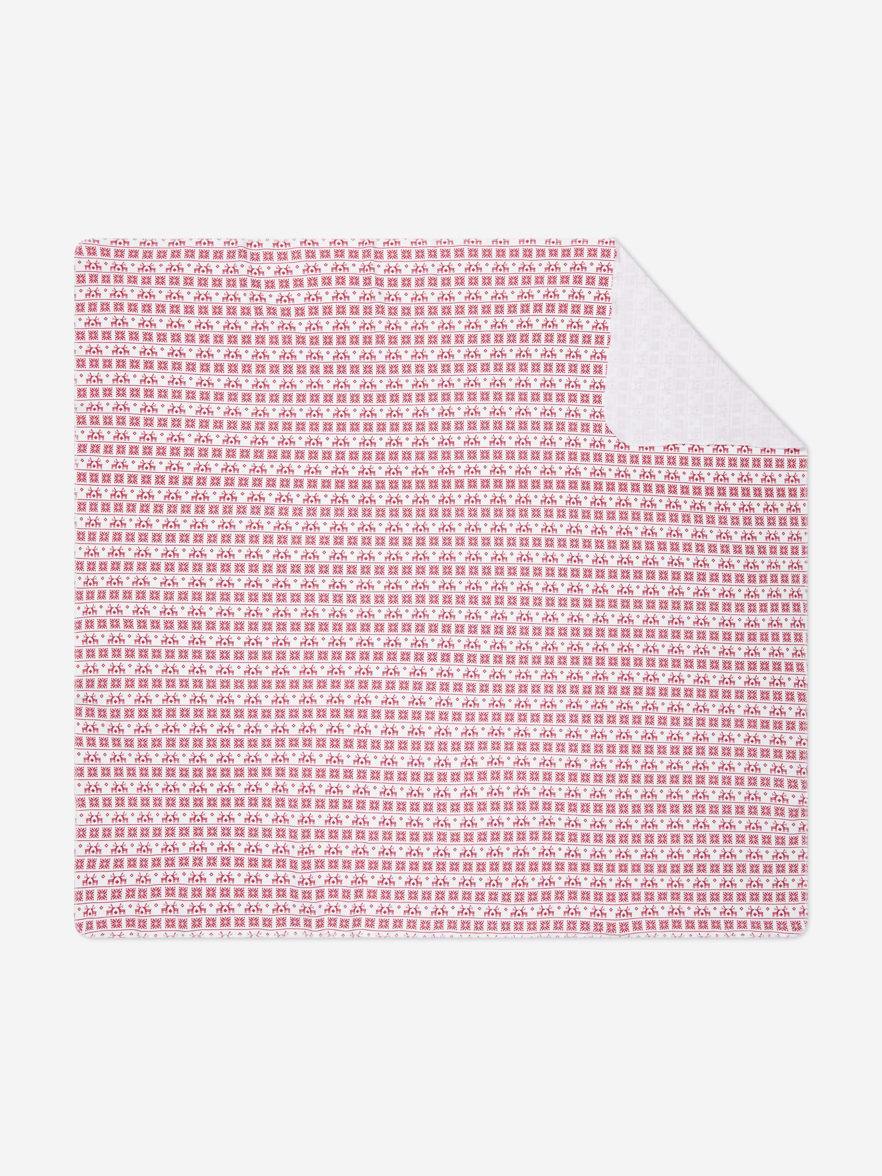 Magnolia Baby Baby Fair Isle Swaddle Blanket in Red 2025 New Sale Online