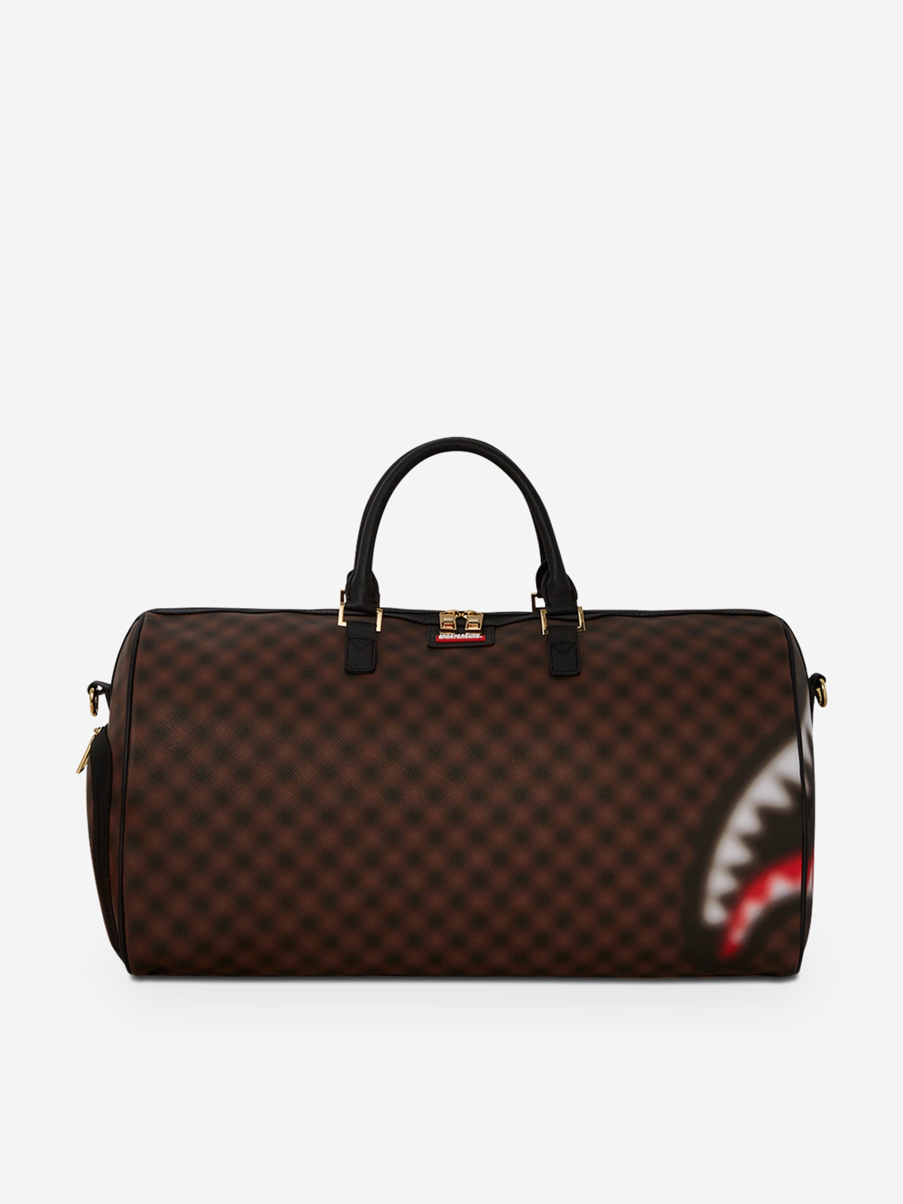 Sprayground Kids Sharks in Paris Blur Duffle Bag in Brown (50.8 cm) Cheap Free Shipping