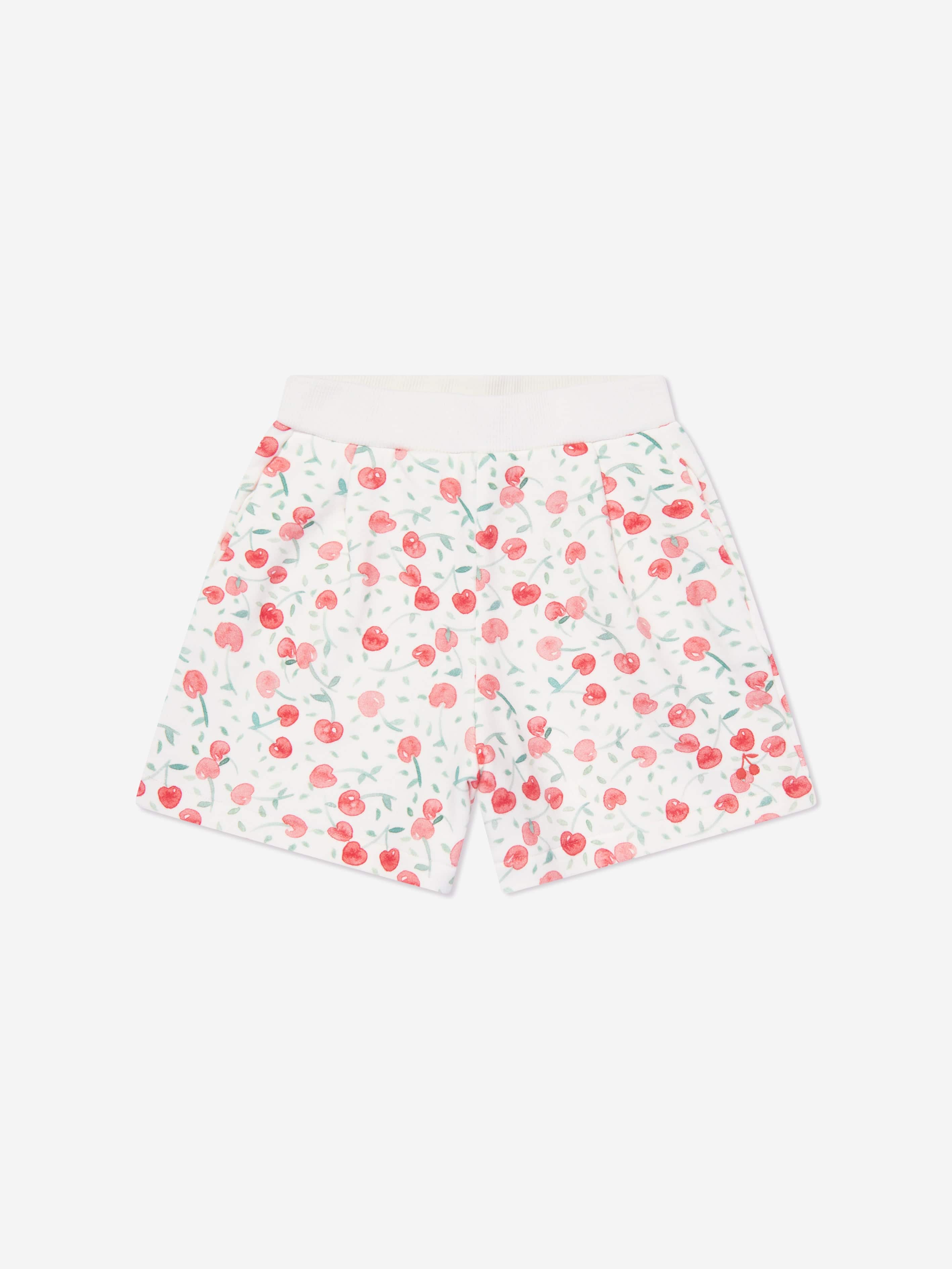 Bonpoint Girls Cornelia Cherry Shorts in White Discount Eastbay
