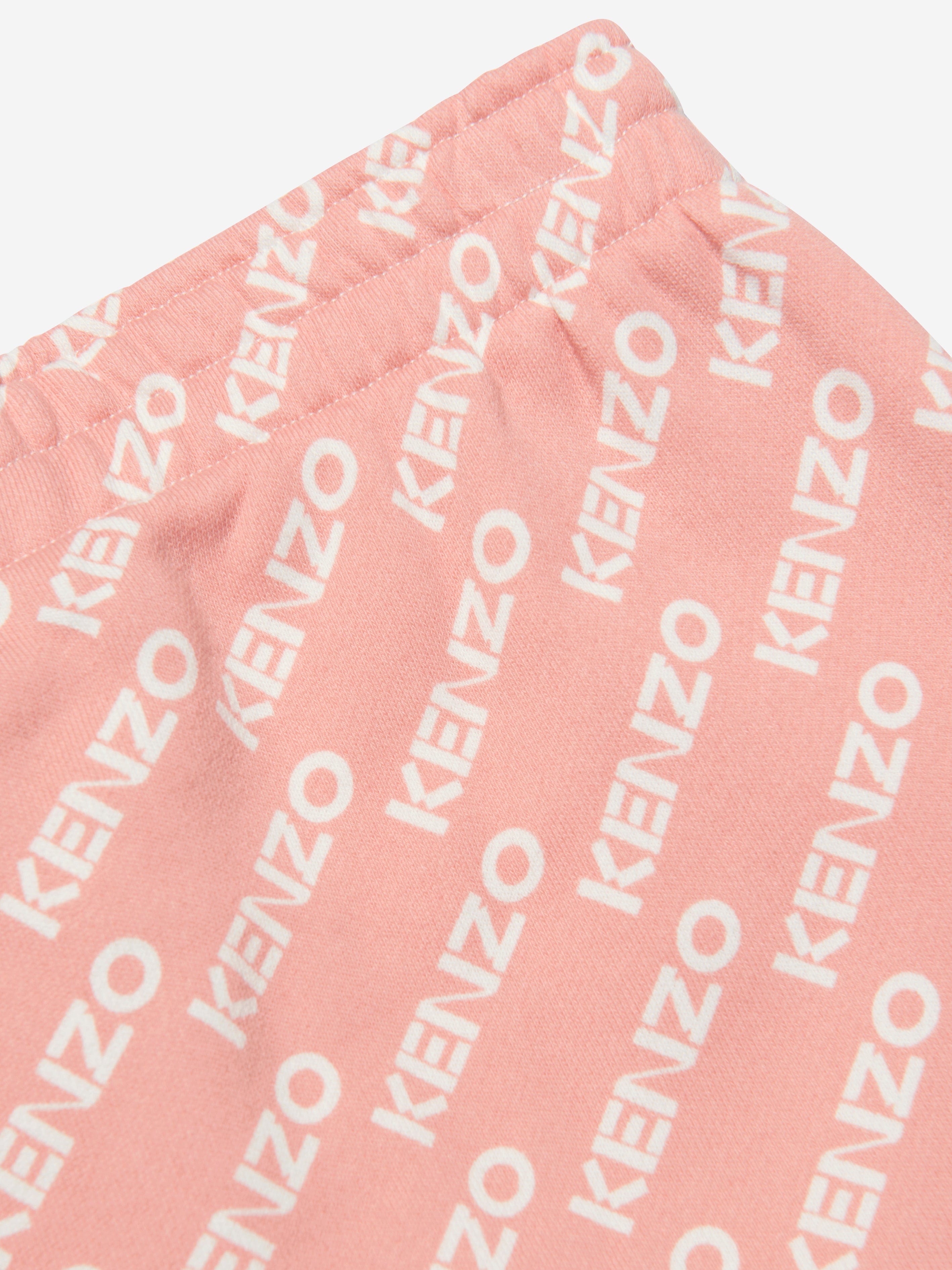 KENZO Girls Fleece Logo Skirt in Pink Limited Edition Cheap Pice