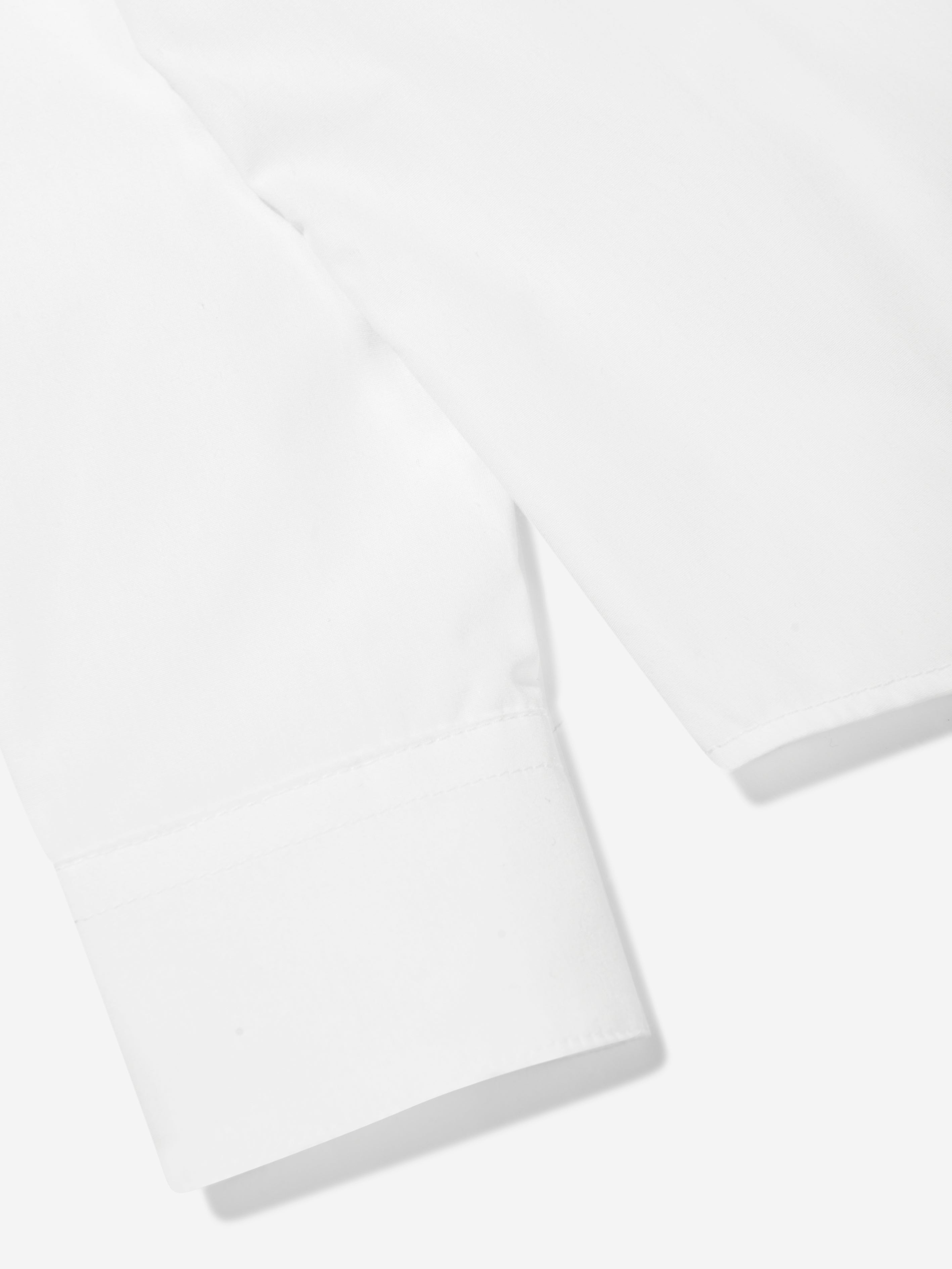 Balmain Boys Logo Collar Shirt in White Sale In China