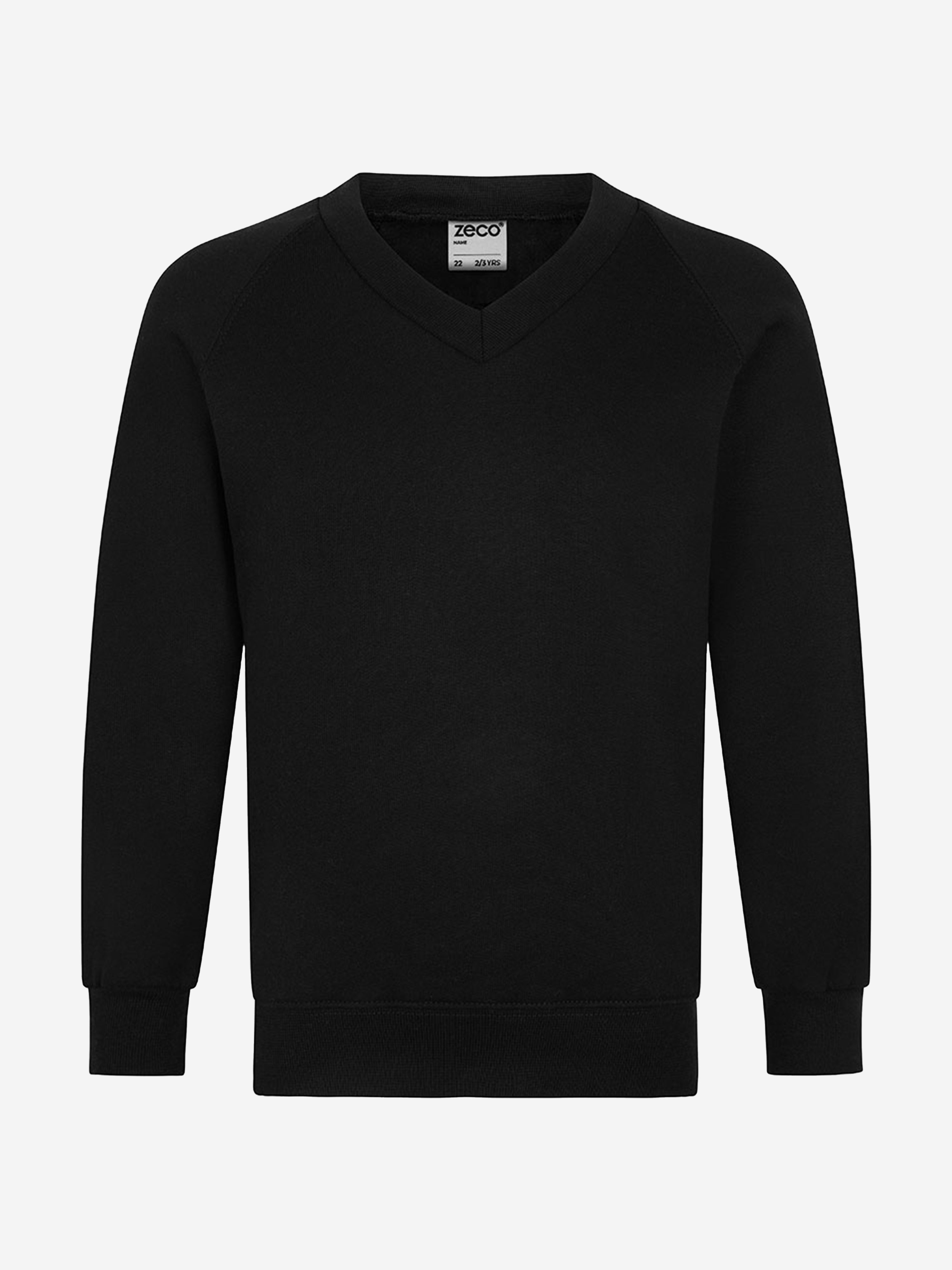 Zeco Kids School V-Neck Sweatshirt in Black Online Online With Mastercard