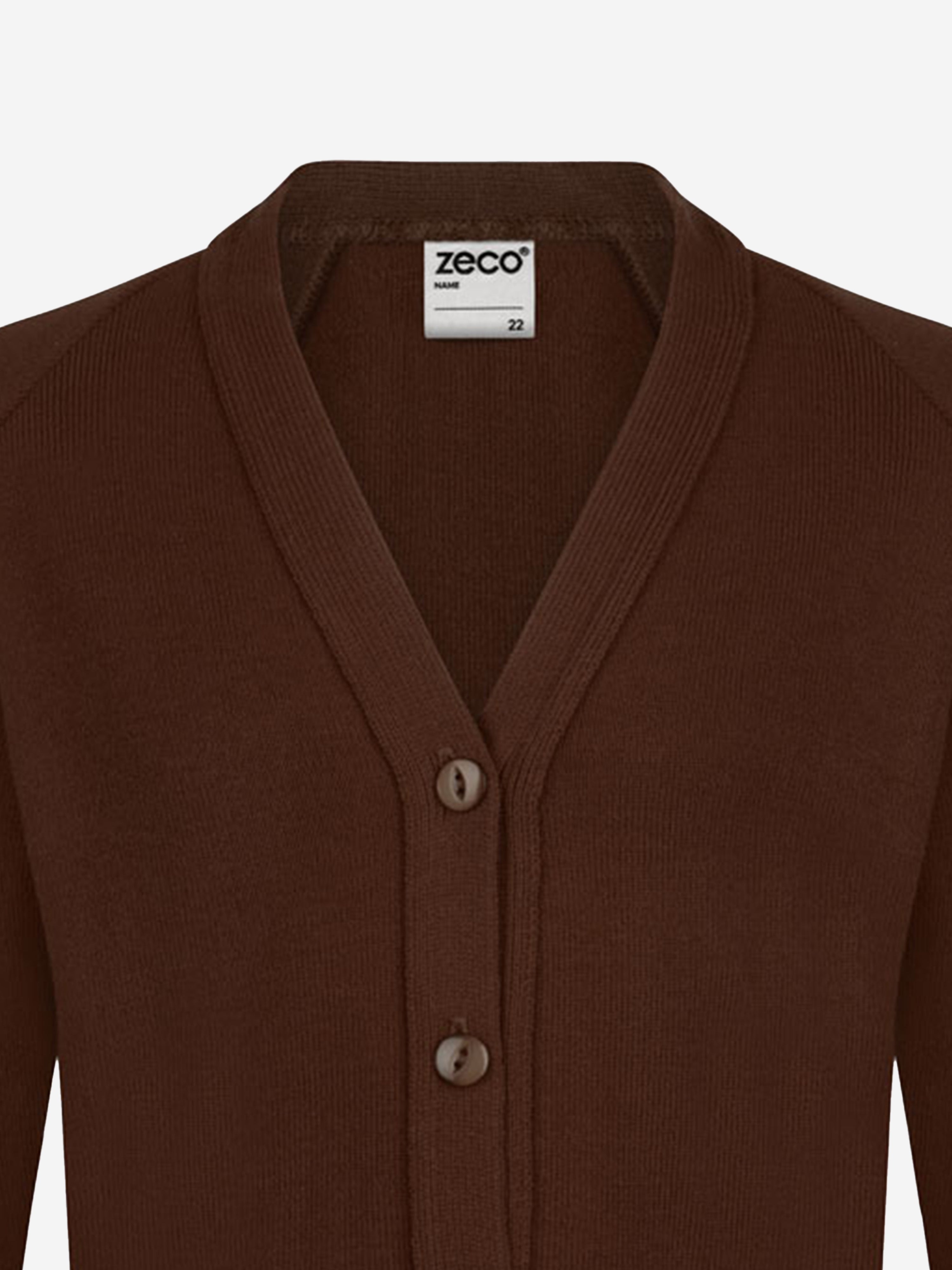 Zeco Kids School Knitted Cardigan in Brown Visit New Online