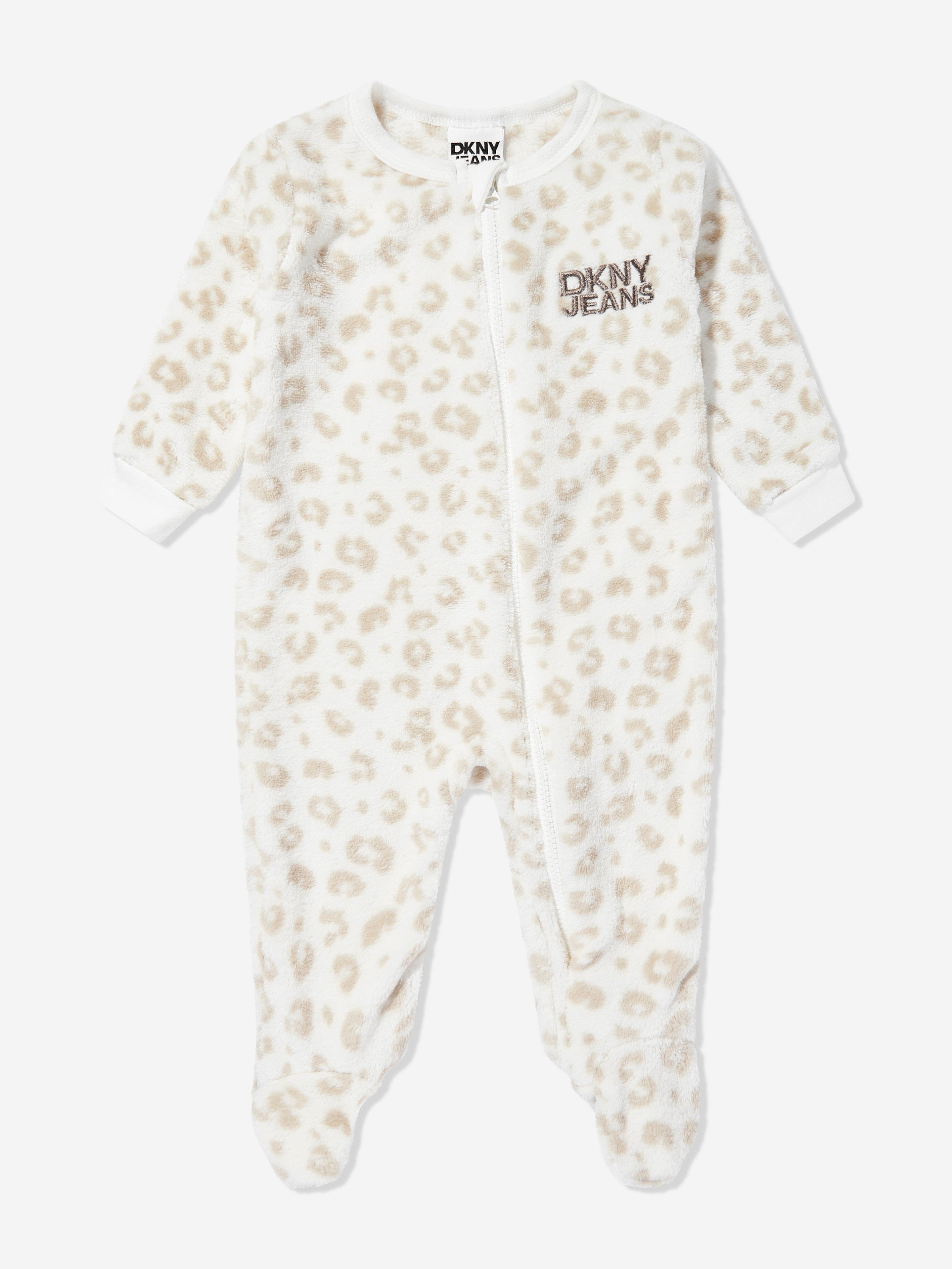 DKNY Baby Logo Babygrow in Ivory Cheap Big Sale