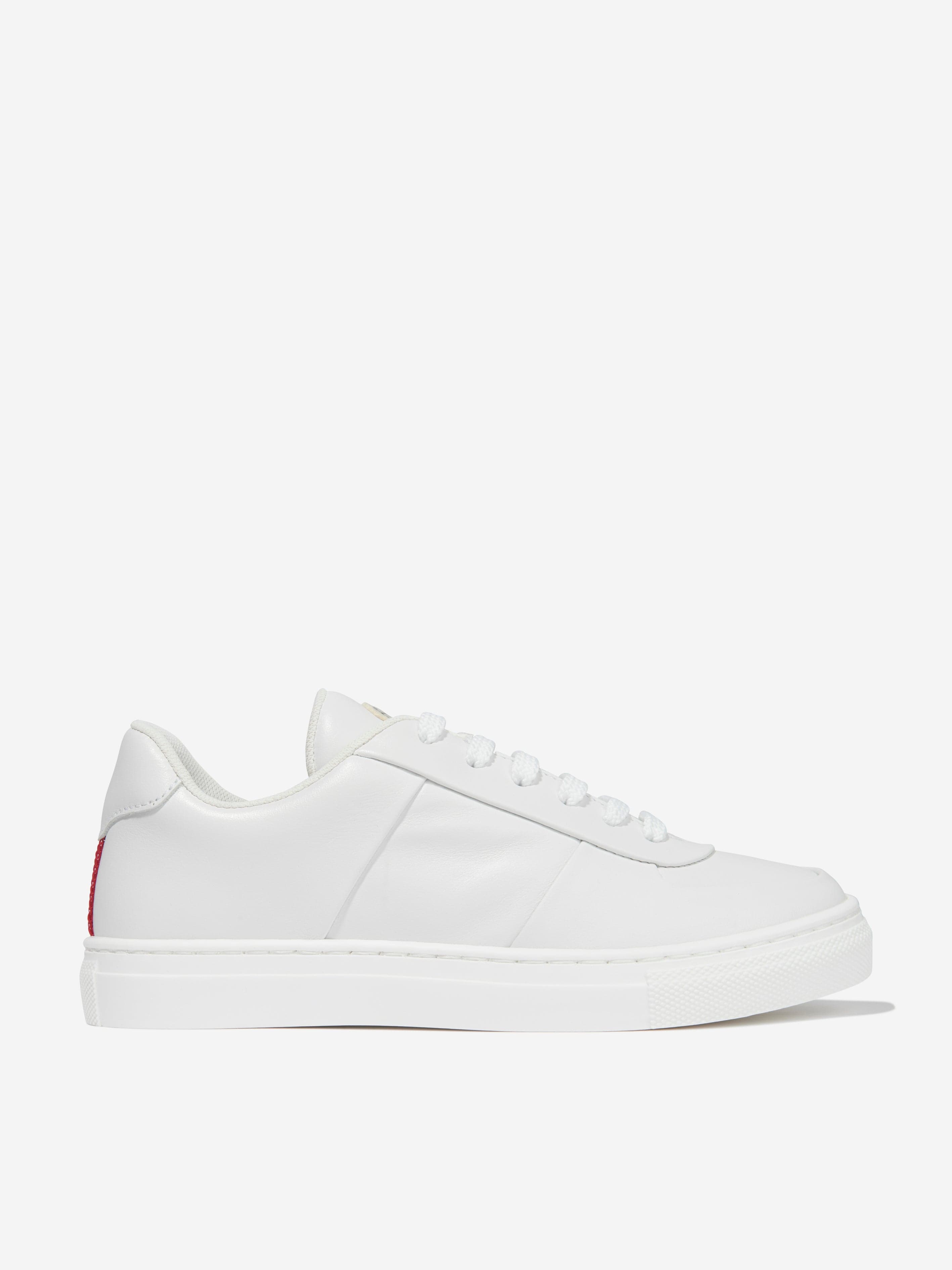Moncler Enfant Kids Leather Petit Neue York Low Top Trainers Outlet