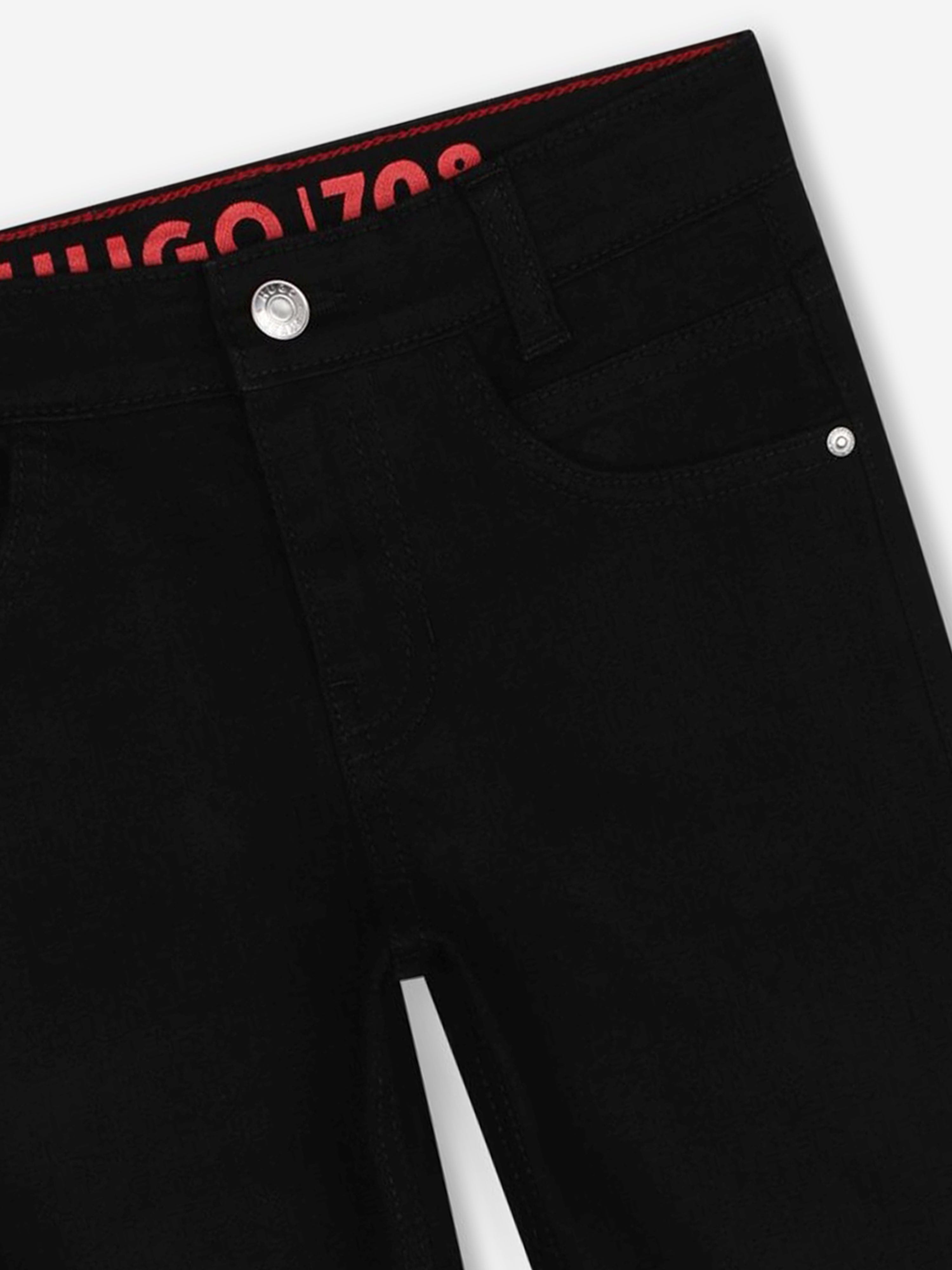 Hugo Boys Slim Fit Jeans in Black Inexpensive