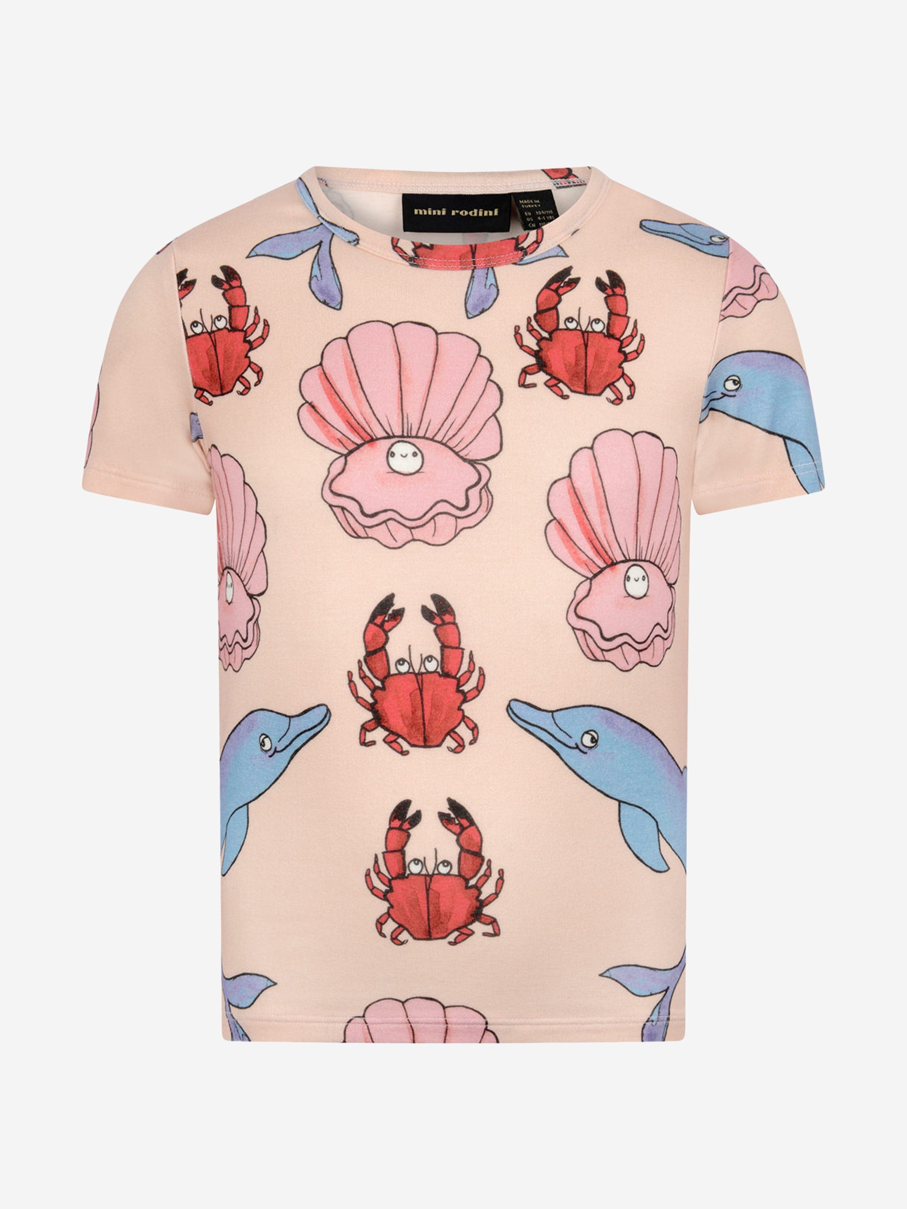 Mini Rodini Girls Cotton Dolphin Print t-hirt Best Place