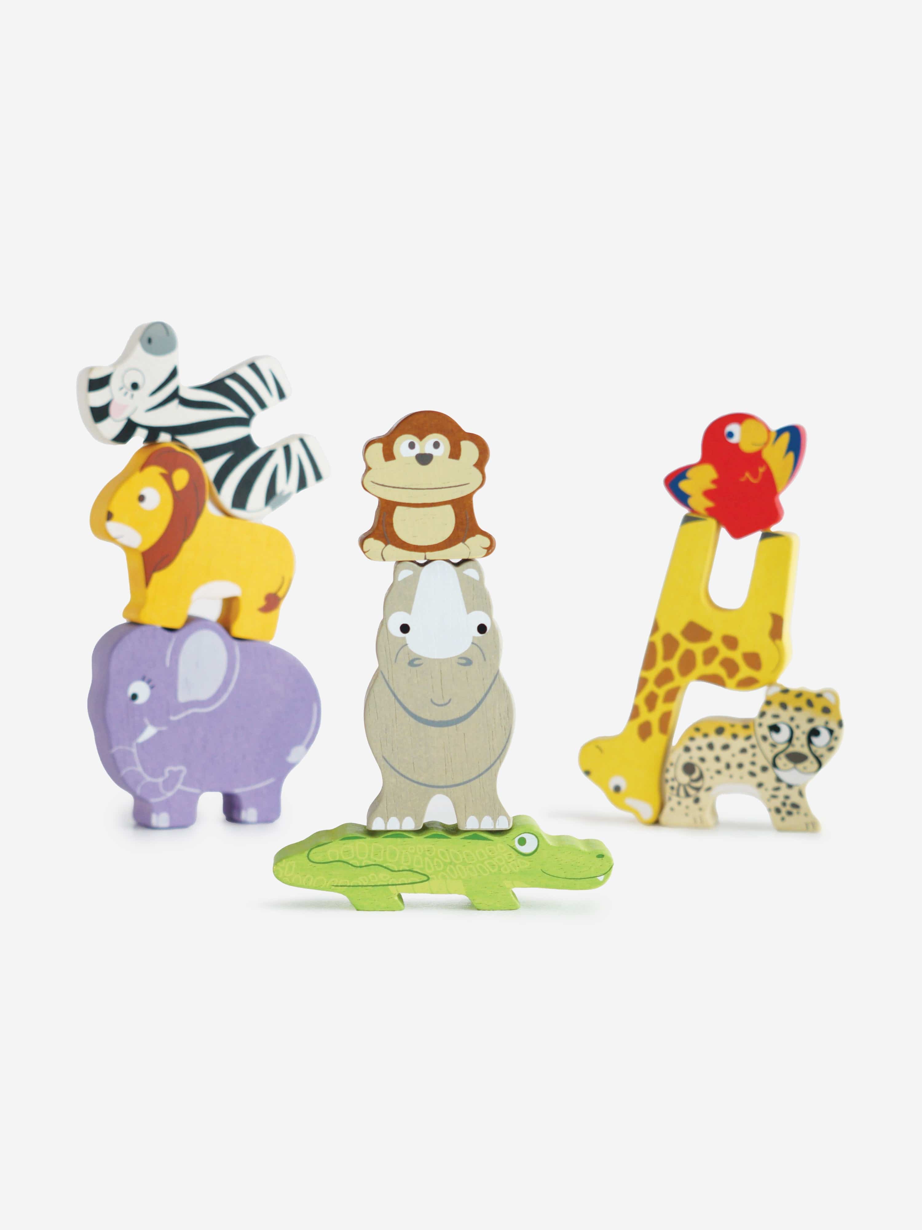 Africa Stacking Animals & Bag-10 Piece (W:7 x D:2 x H:6cm) Outlet Discount Authentic