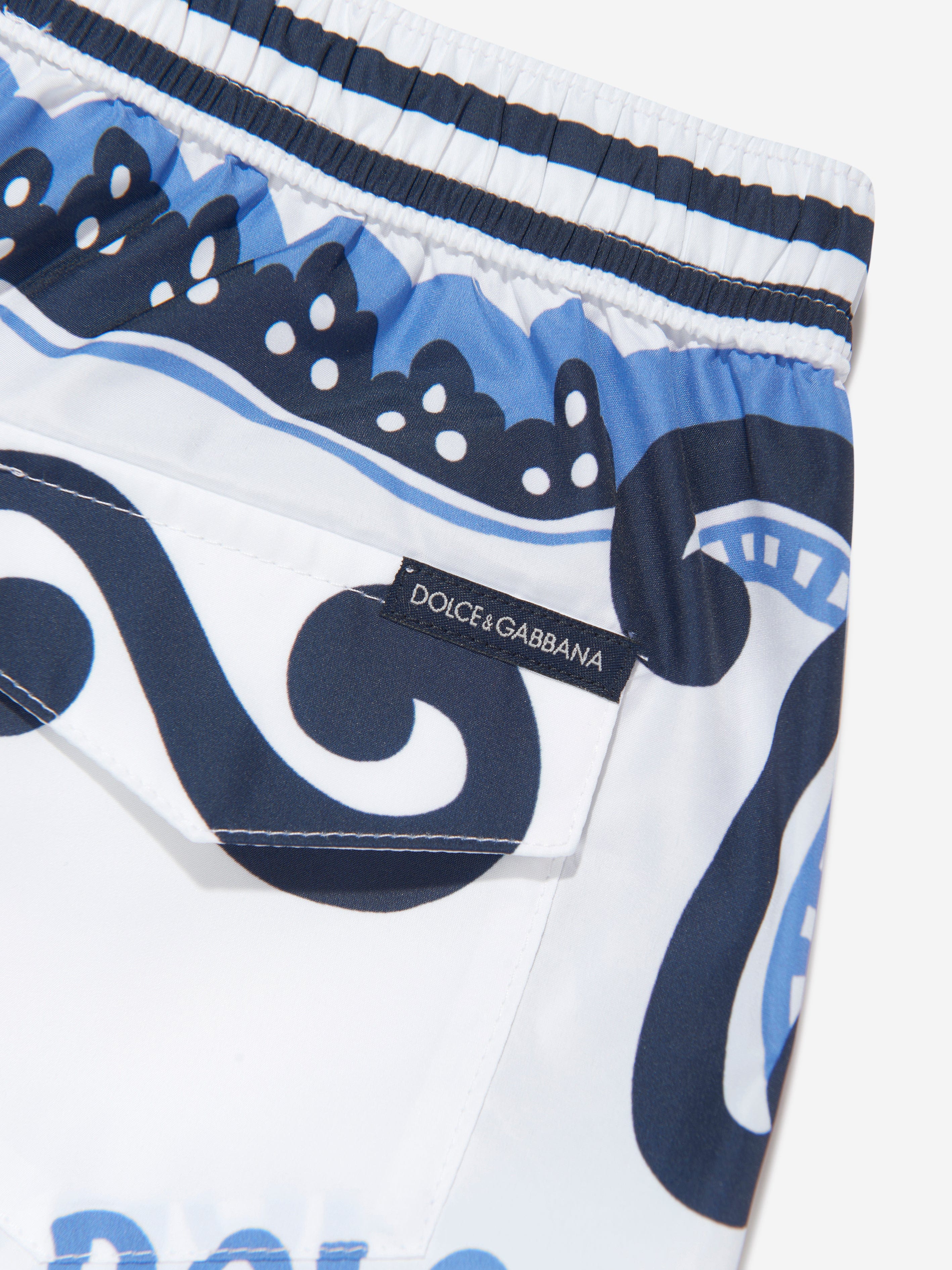 Dolce & Gabbana Boys DG Marina Swim Shorts in Multicolour In China Sale Online