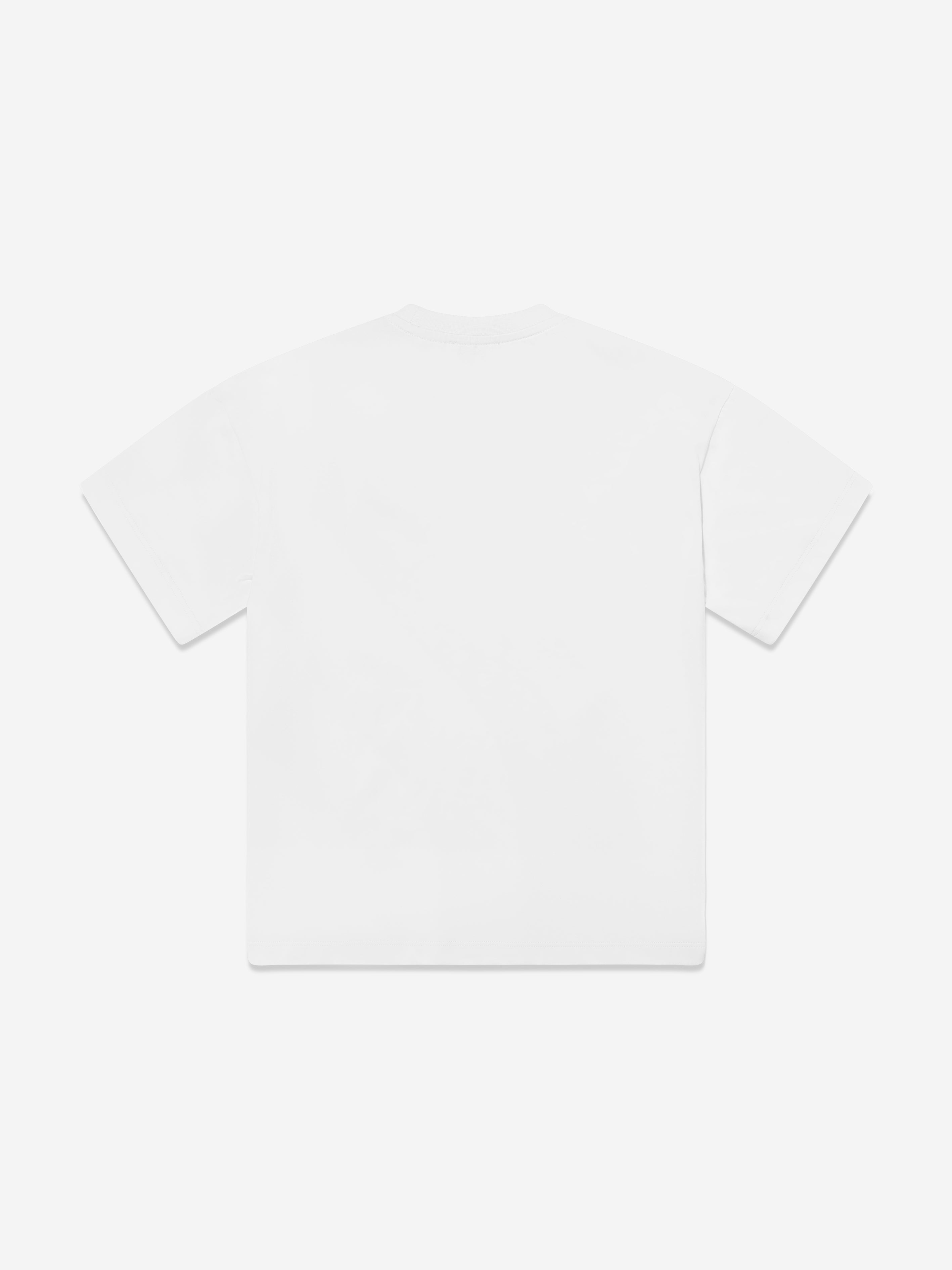 Boys Logo Print T-Shirt in Ivory Amazing Pice