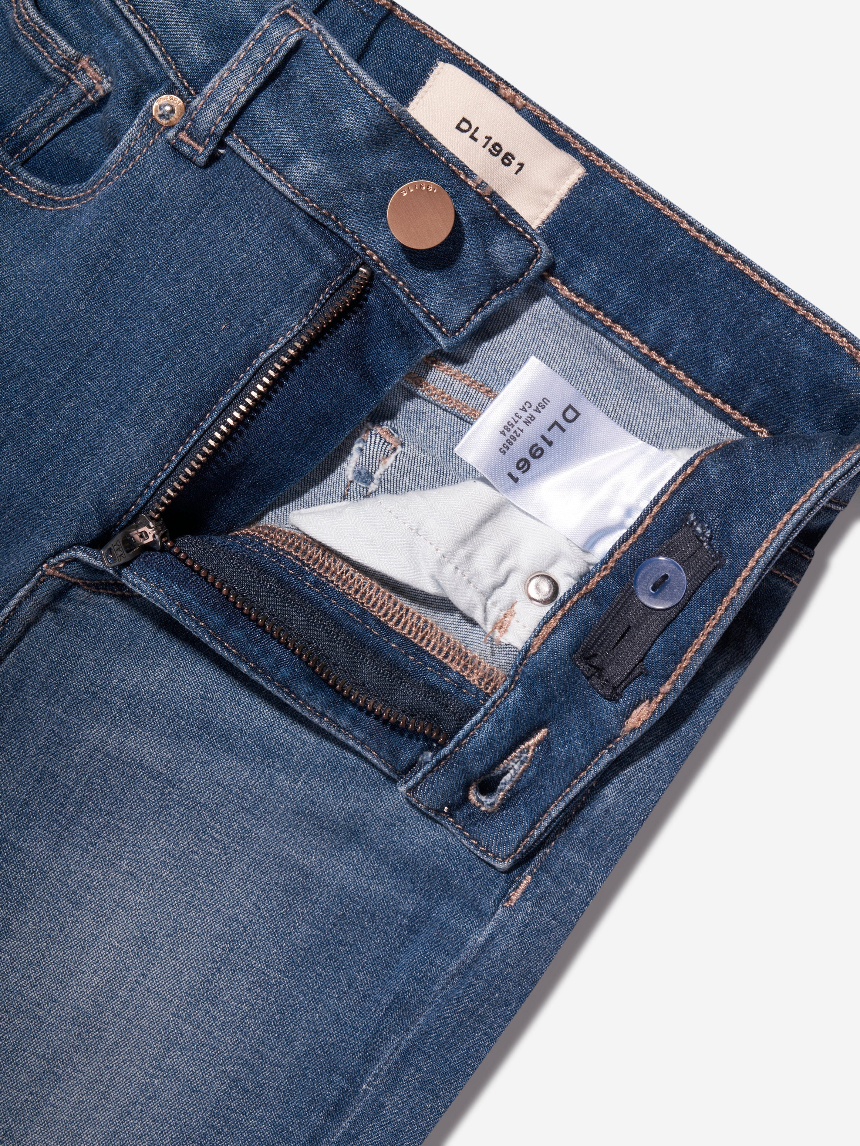 DL1961 Girls Claire Boot Cut Jeans in Blue High Quality Cheap Pice