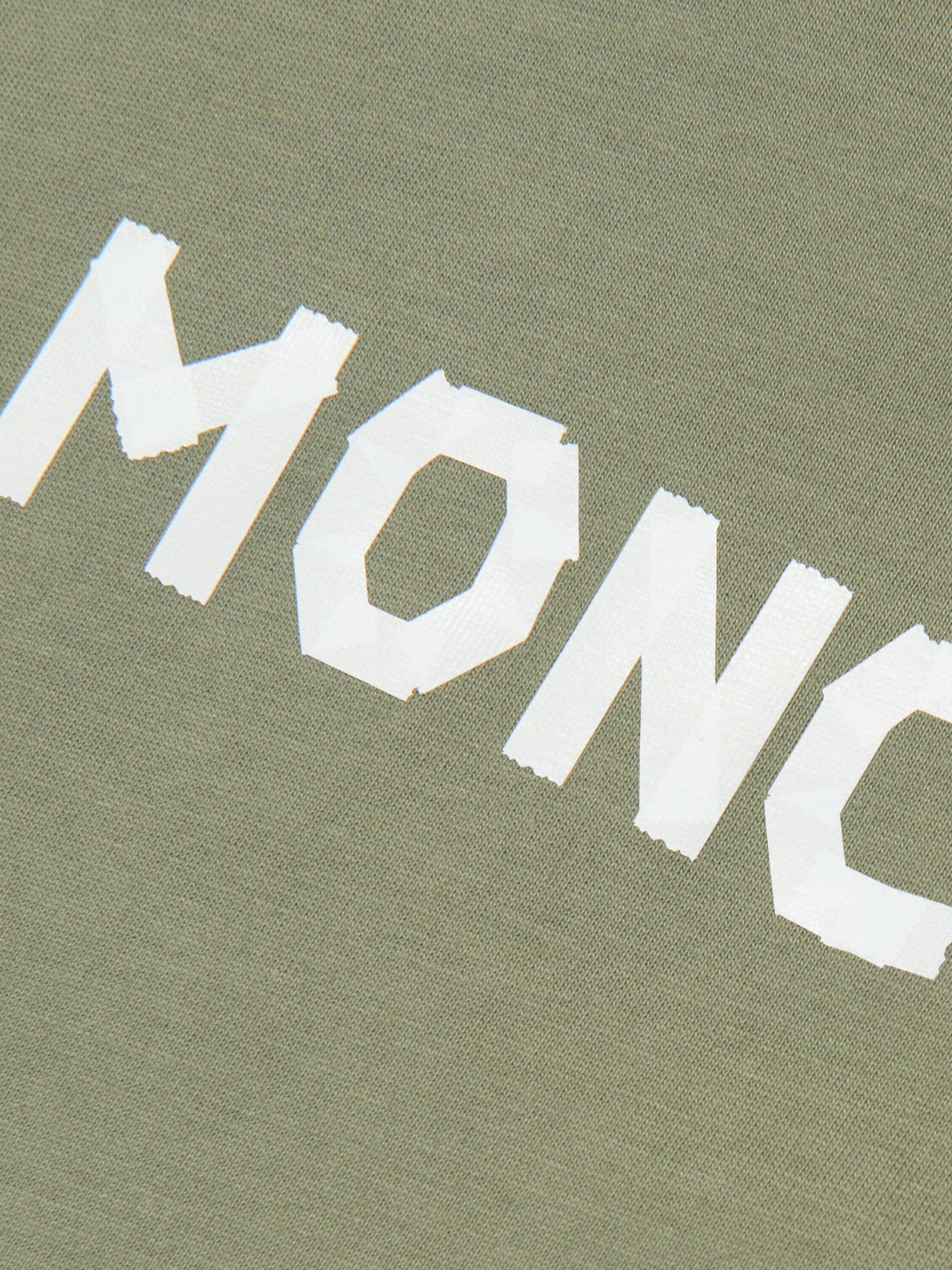 Moncler Enfant Boys Logo t-Shirt in Green Cheapest Sale Online