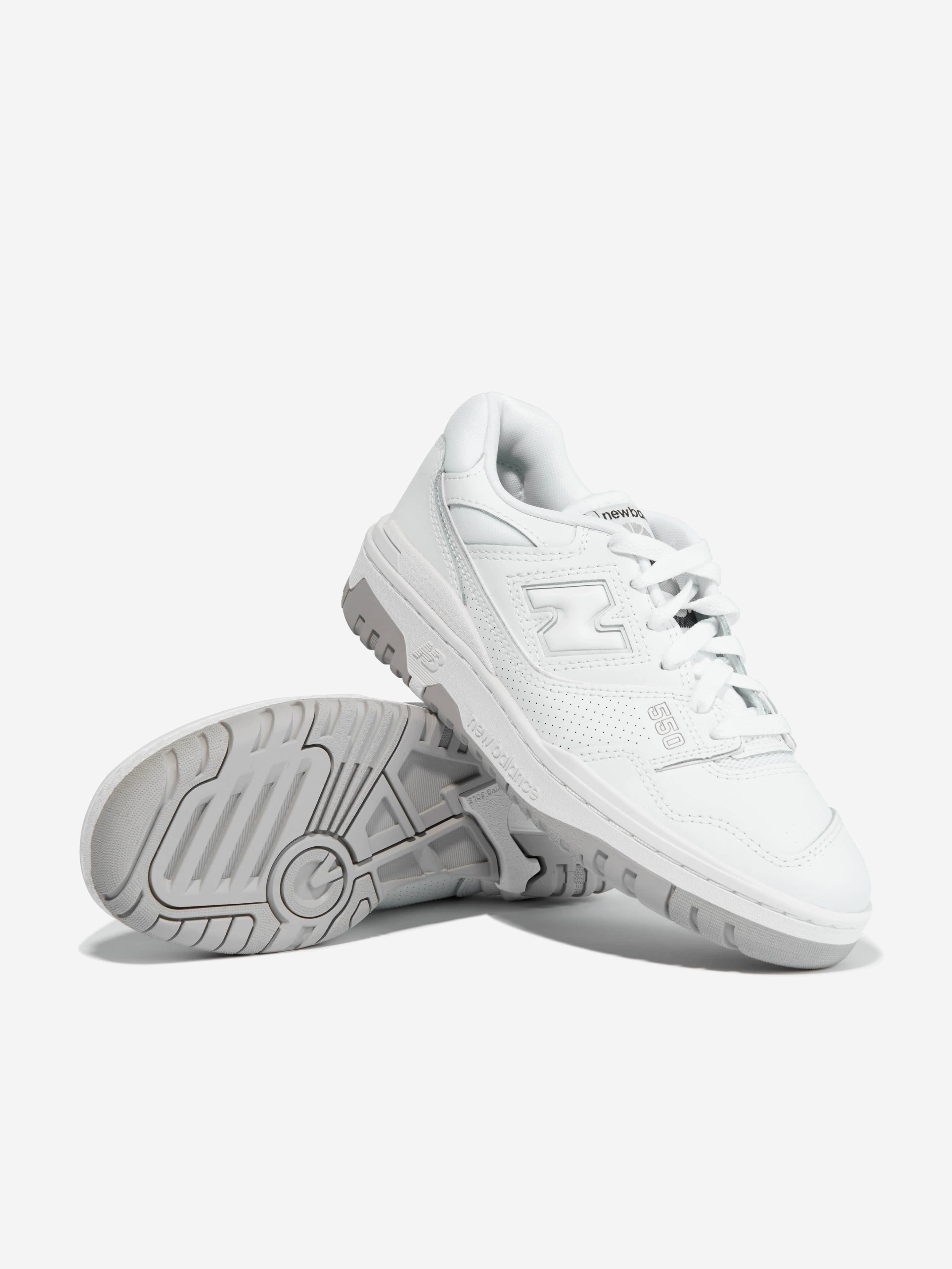 New Balance Kids 550 Logo Trainers in White Discount Popular