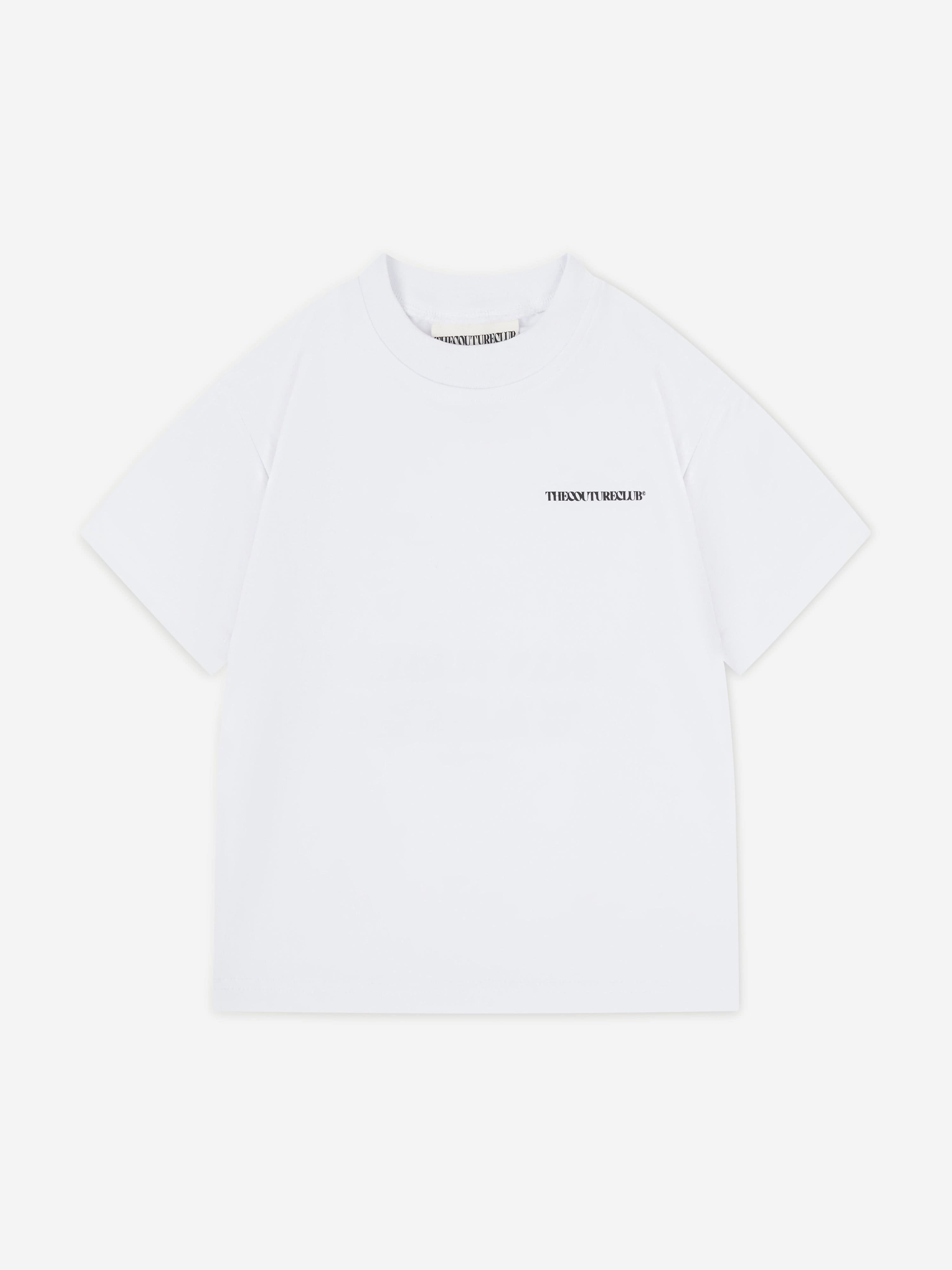 The Couture Club Kids Heavyweight Copyright T-Shirt in White Buy Cheap 2025