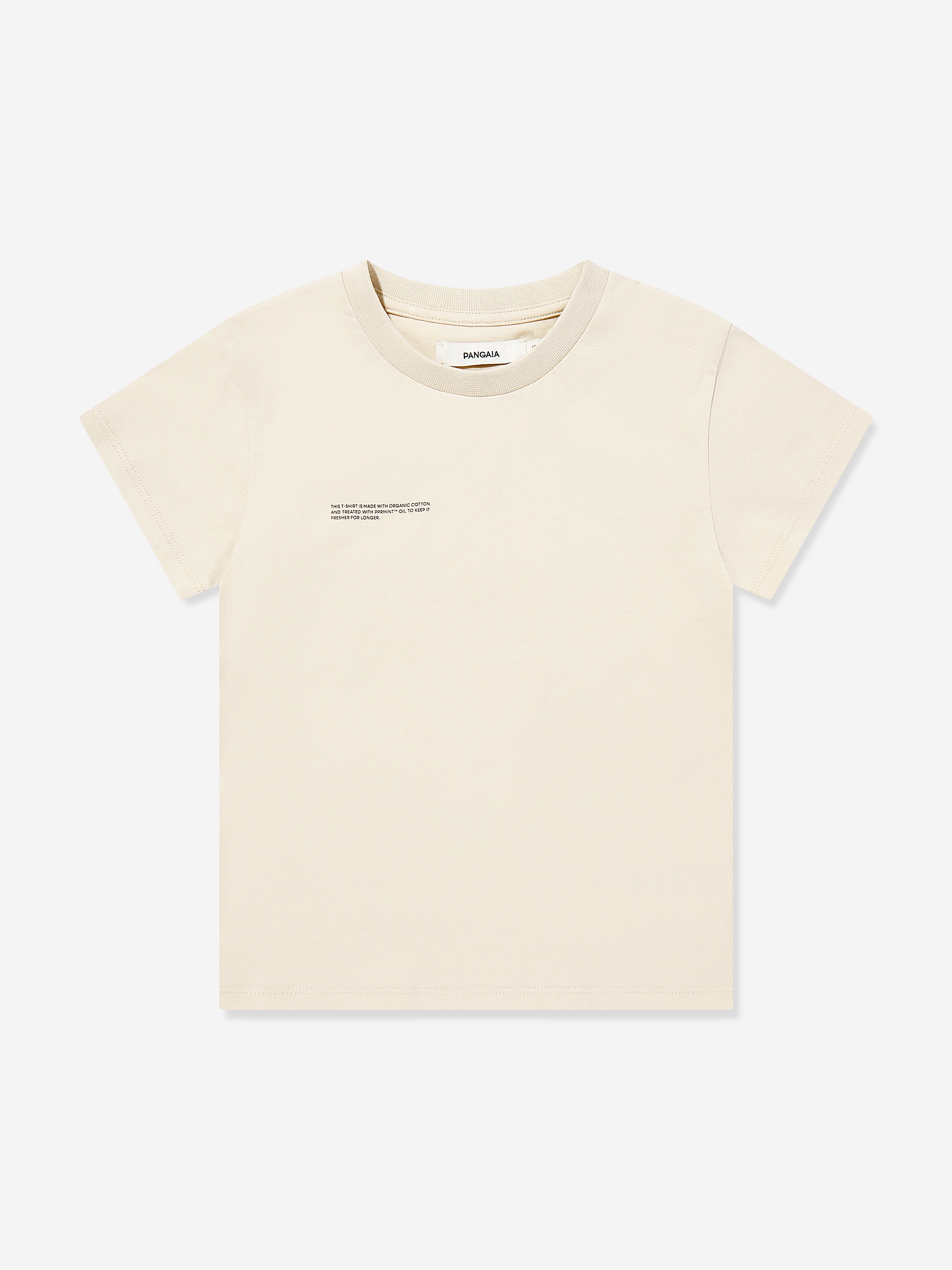 PANGAIA Kids 365 Midweight T-Shirt in Beige Deals Cheap Online