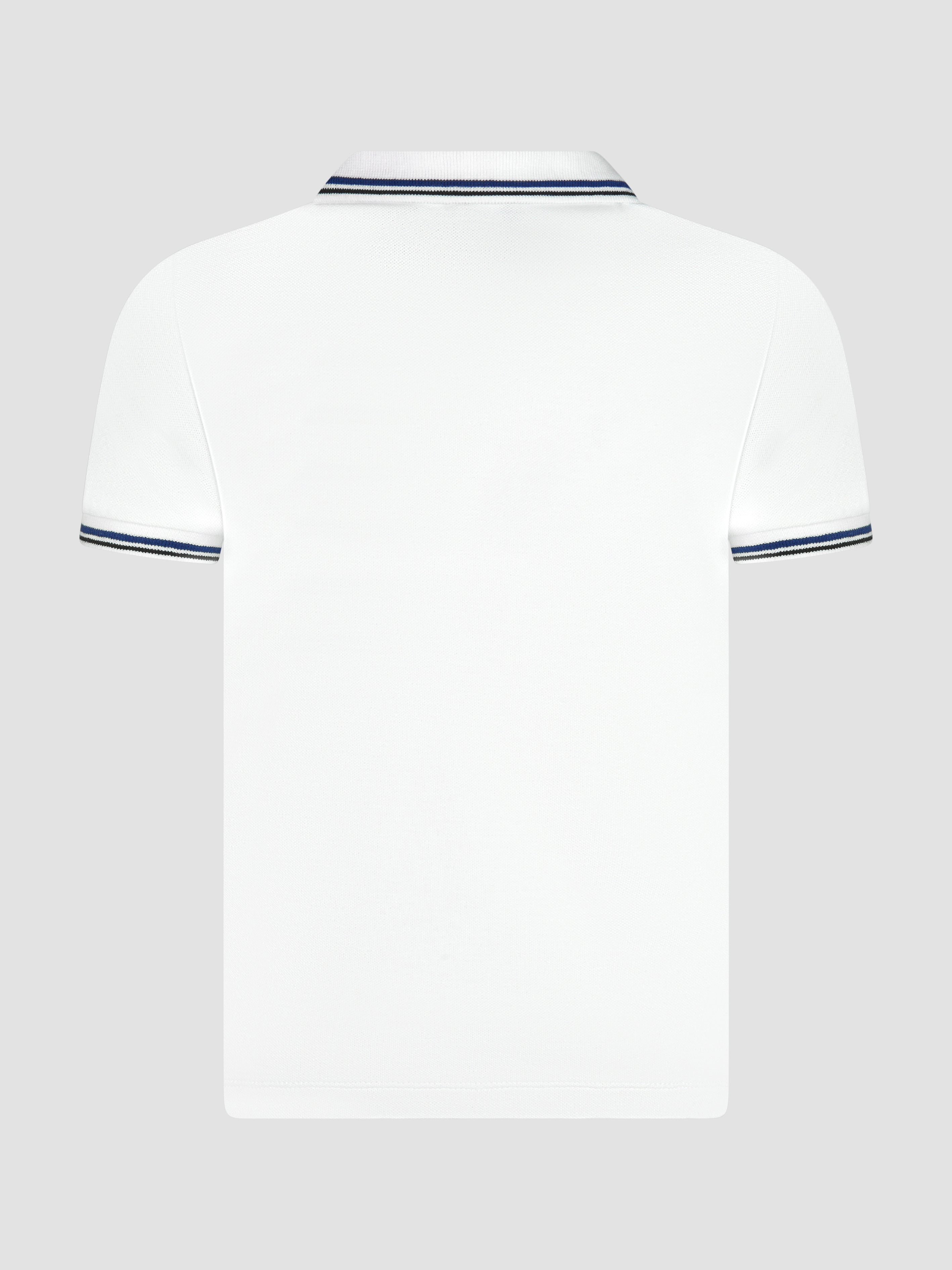Emporio Armani Boys Logo Polo Shirt In White Outlet Cheap Authentic